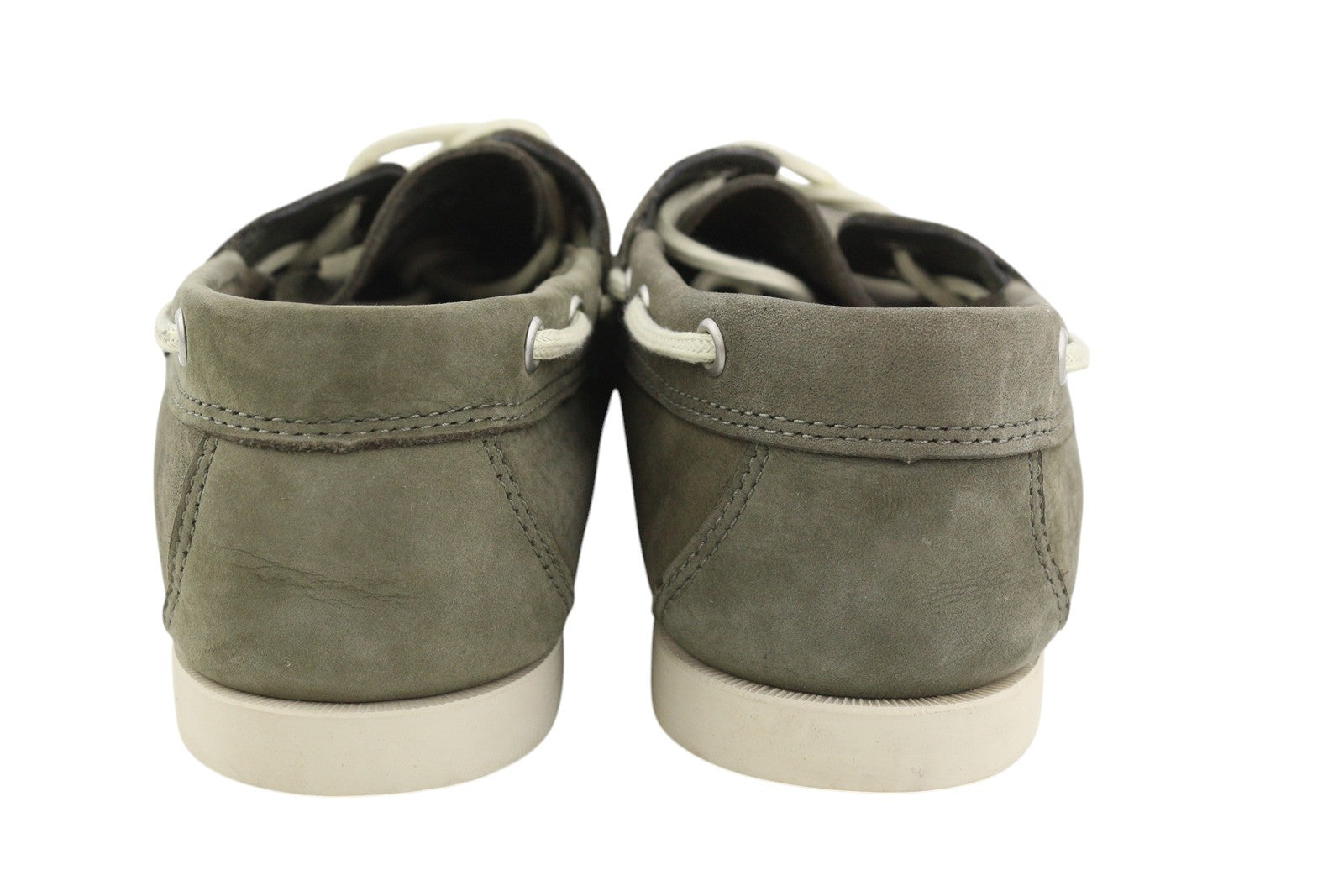 TIMBERLAND A1P1M Men Shoes EU41.5/42 Grey Leather Boat Ortholite Non-Marking