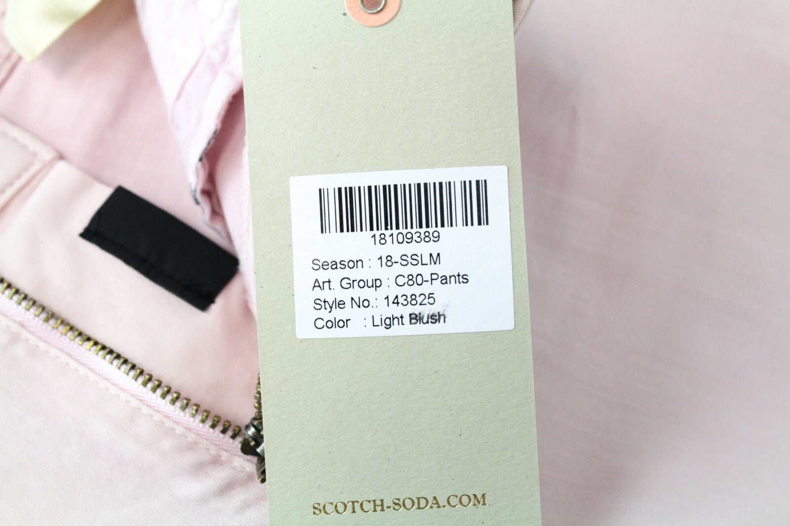 MAISON SCOTCH La Bohemienne W27/L32 Women's Pink Skinny Zip Hem Jeans