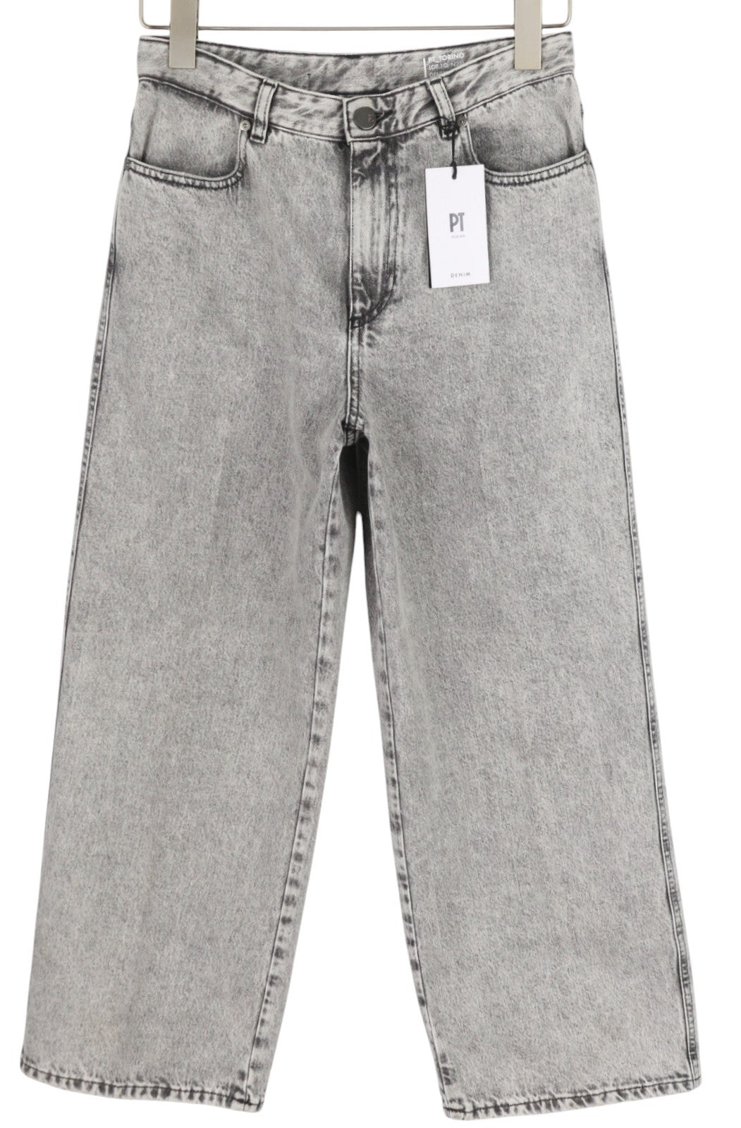 PT TORINO Tracy Womens Jeans W26 Grey  Washed Straight  Ankle Length