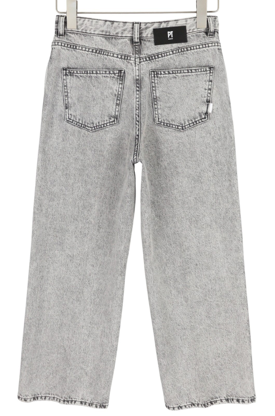 PT TORINO Tracy Womens Jeans W26 Grey  Washed Straight  Ankle Length