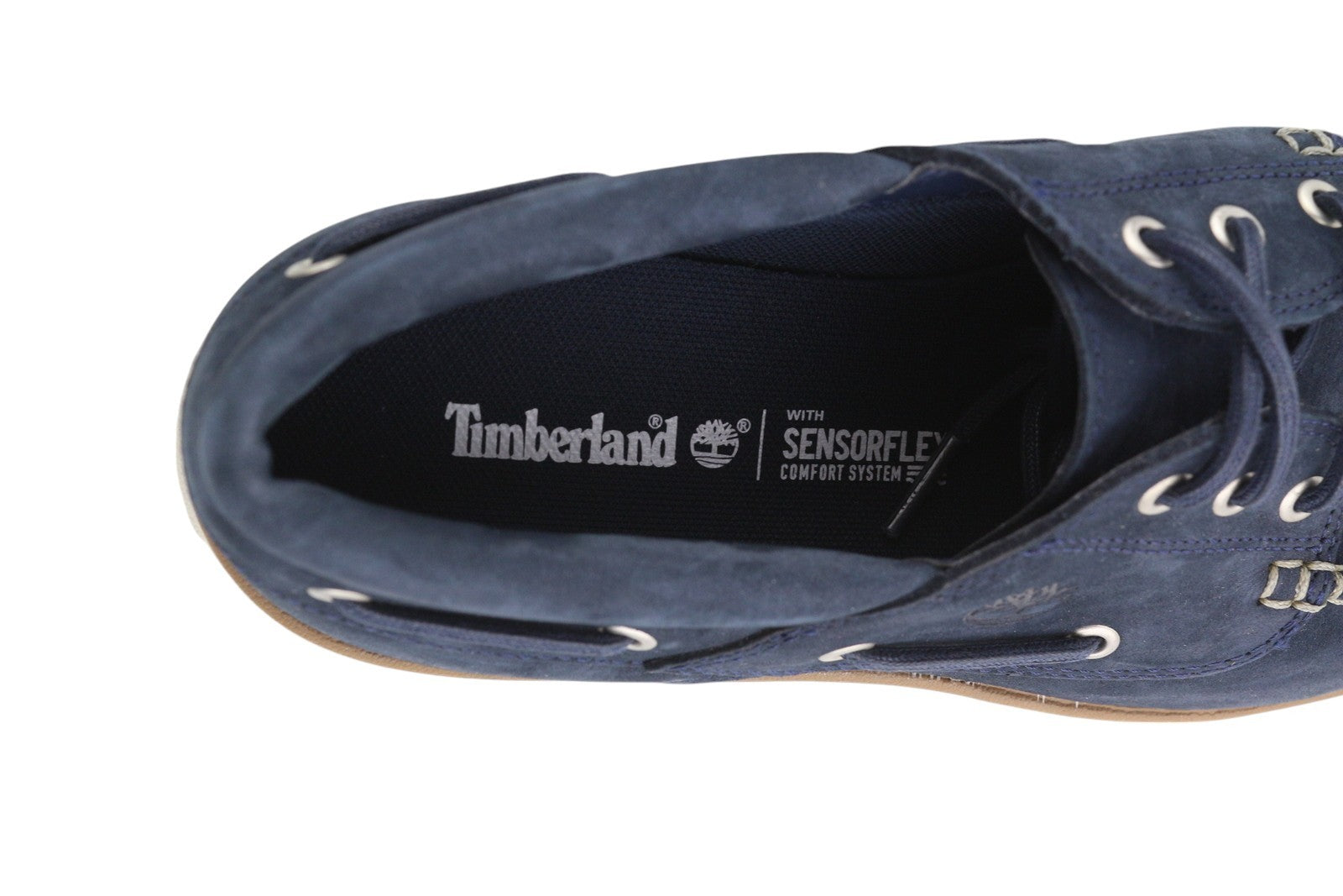 TIMBERLAND A1HCX Men Shoes EU41.5/42 Blue Leather Boat Sensorflex Comfort System