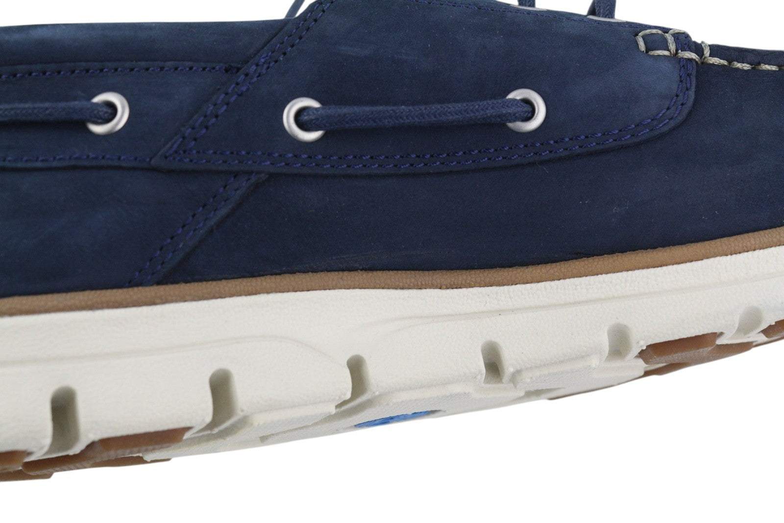 TIMBERLAND A1HCX Men Shoes EU41.5/42 Blue Leather Boat Sensorflex Comfort System