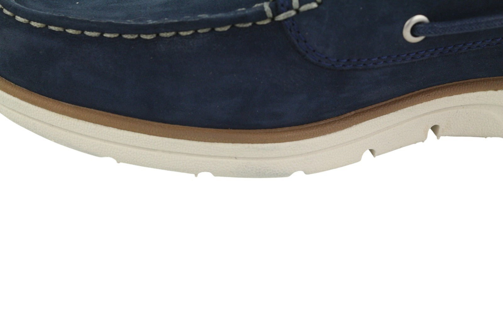 TIMBERLAND A1HCX Men Shoes EU41.5/42 Blue Leather Boat Sensorflex Comfort System