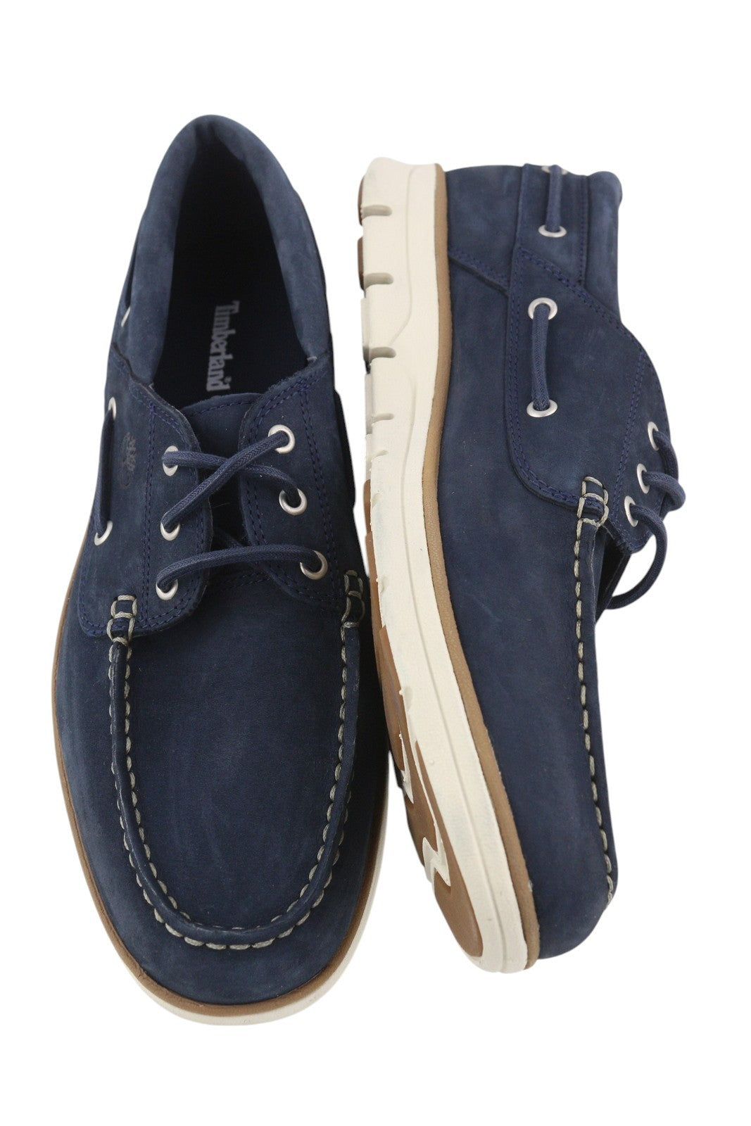 TIMBERLAND A1HCX Men Shoes EU41.5/42 Blue Leather Boat Sensorflex Comfort System