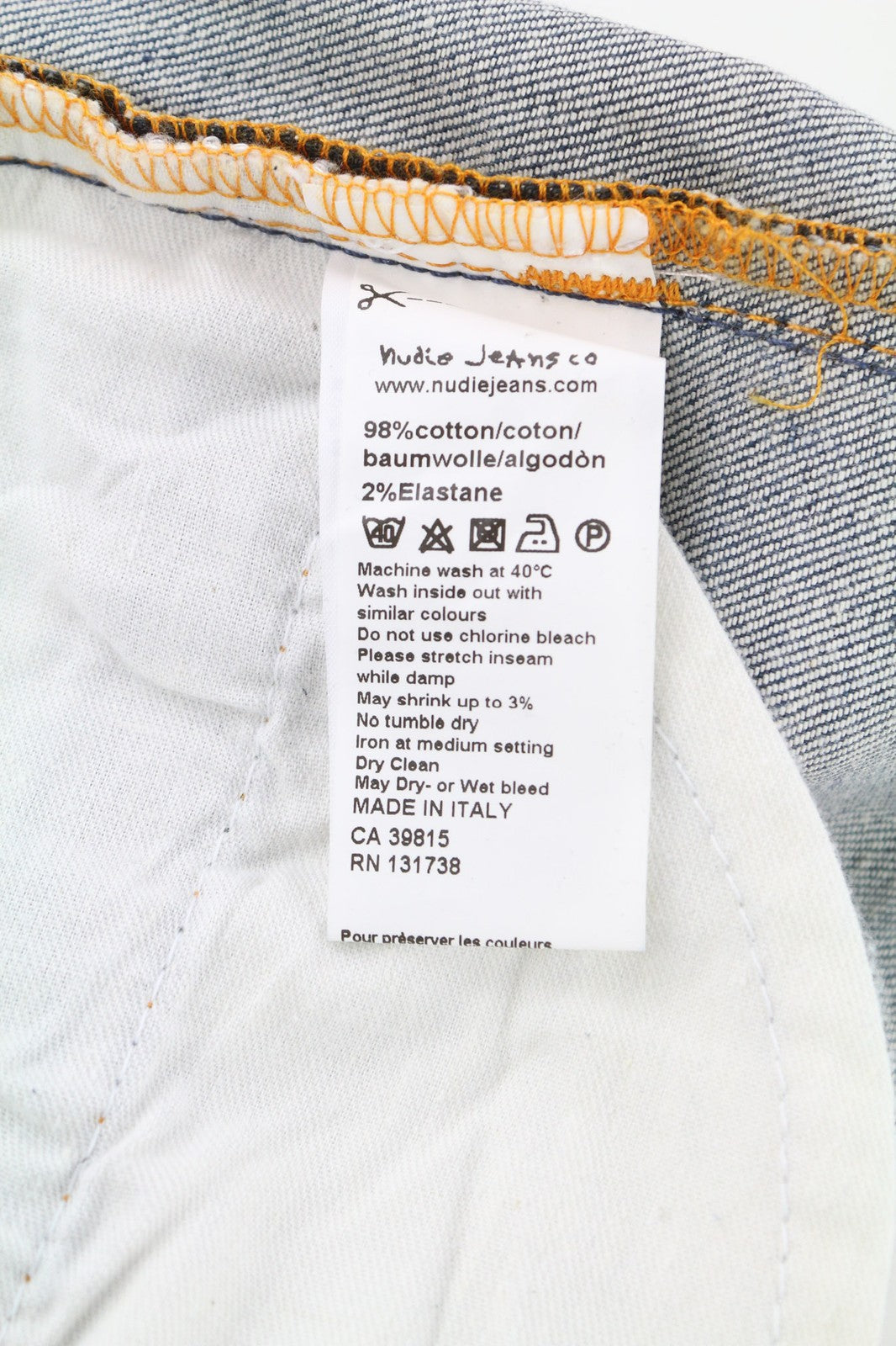 NUDIE Thin Finn Grey Authentique Used Men Jeans W30/L32 Whiskers Cotton