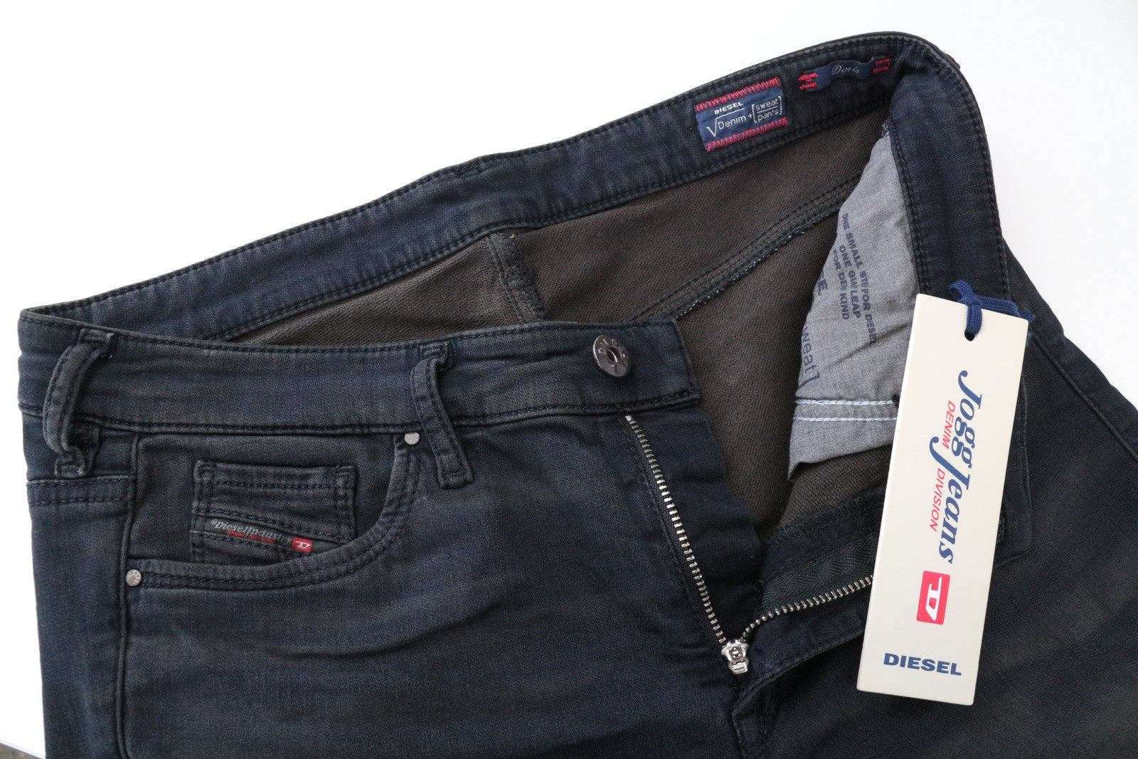 DIESEL Doris-NE 0669Q W30 Blue Jogg Slim Fit Cotton Stretch Jeans