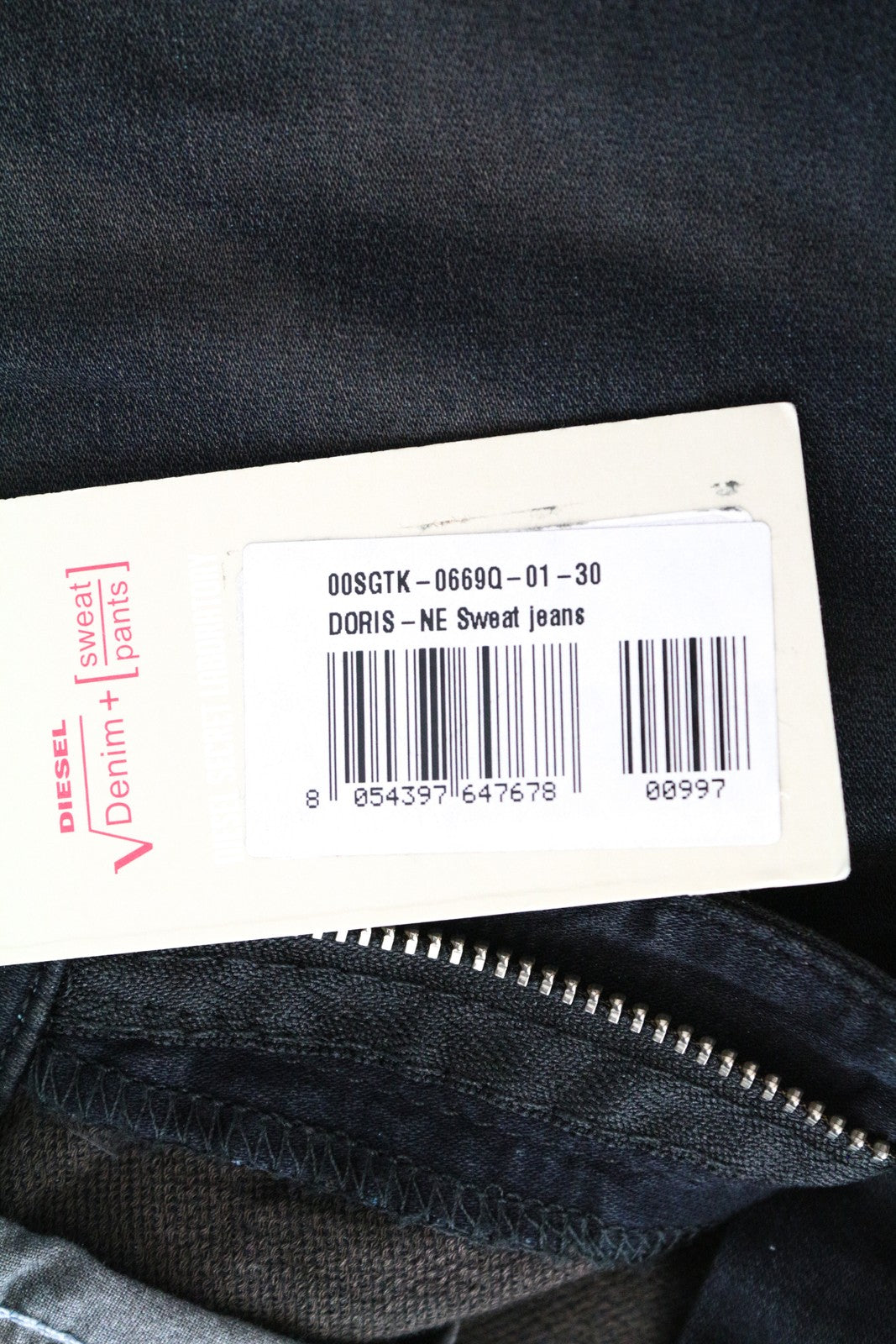 DIESEL Doris-NE 0669Q W30 Blue Jogg Slim Fit Cotton Stretch Jeans