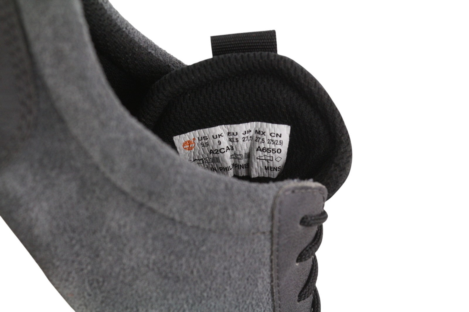 TIMBERLAND A2CA3 Men Sneakers EU43/43.5 Grey Leather Lace Up Low Top Trainers