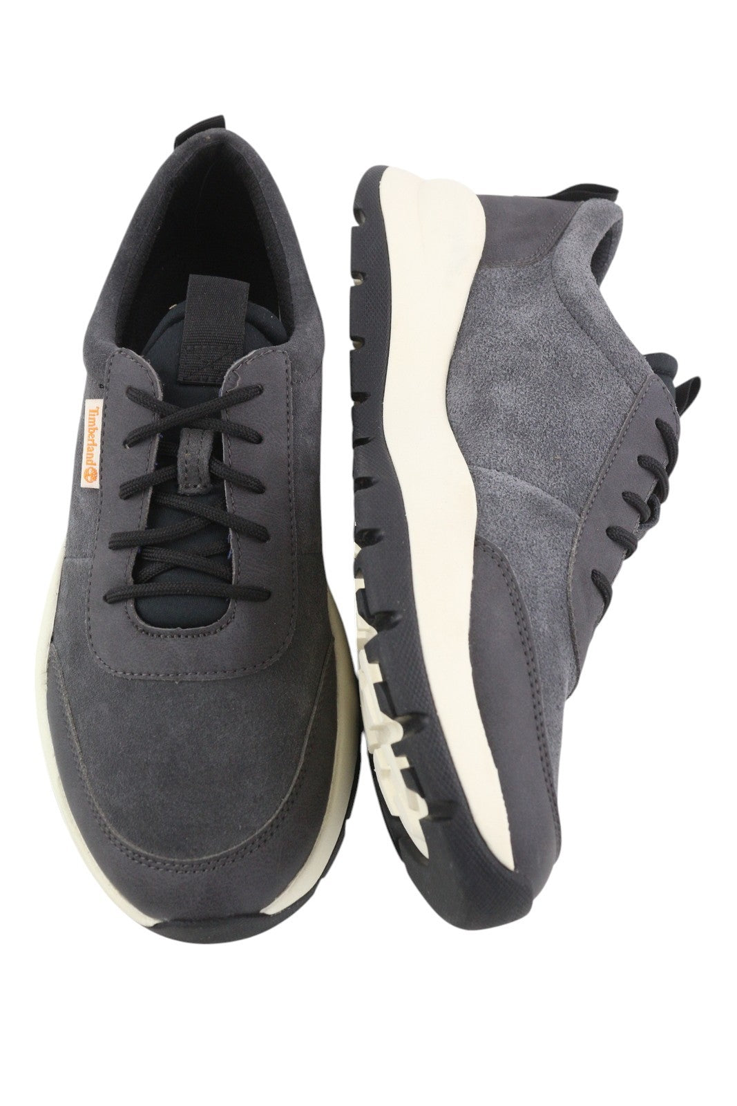 TIMBERLAND A2CA3 Men Sneakers EU43/43.5 Grey Leather Lace Up Low Top Trainers