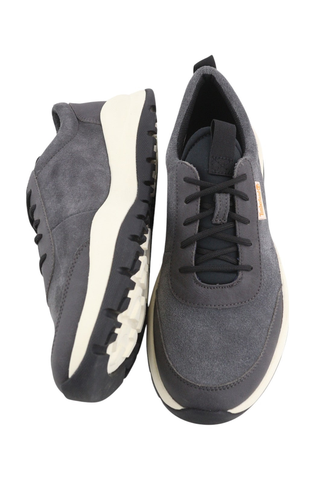 TIMBERLAND A2CA3 Men Sneakers EU43/43.5 Grey Leather Lace Up Low Top Trainers