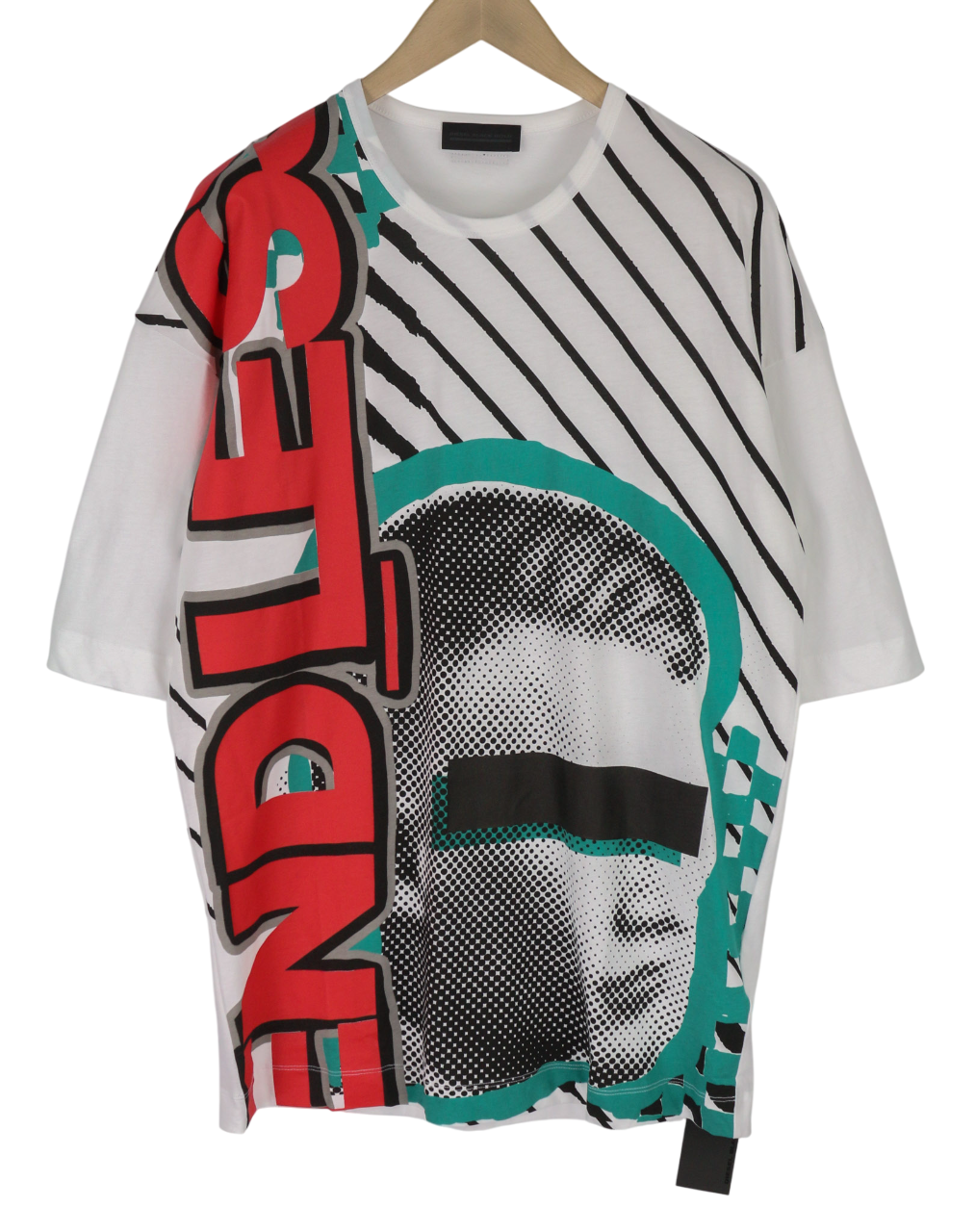 DIESEL BLACK GOLD Taster Endless LF Mens T-Shirt L White Cotton Short Sleeve