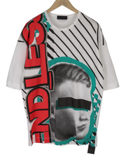 DIESEL BLACK GOLD Taster Endless LF Mens T-Shirt L White Cotton Short Sleeve