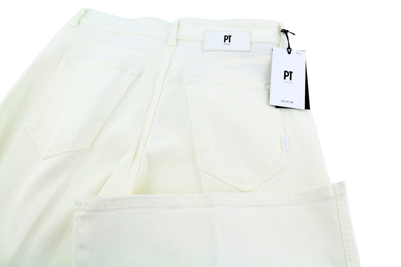 PT TORINO Cyndi Womens Jeans W28 White  High Waist Flared Leg  RRP€250