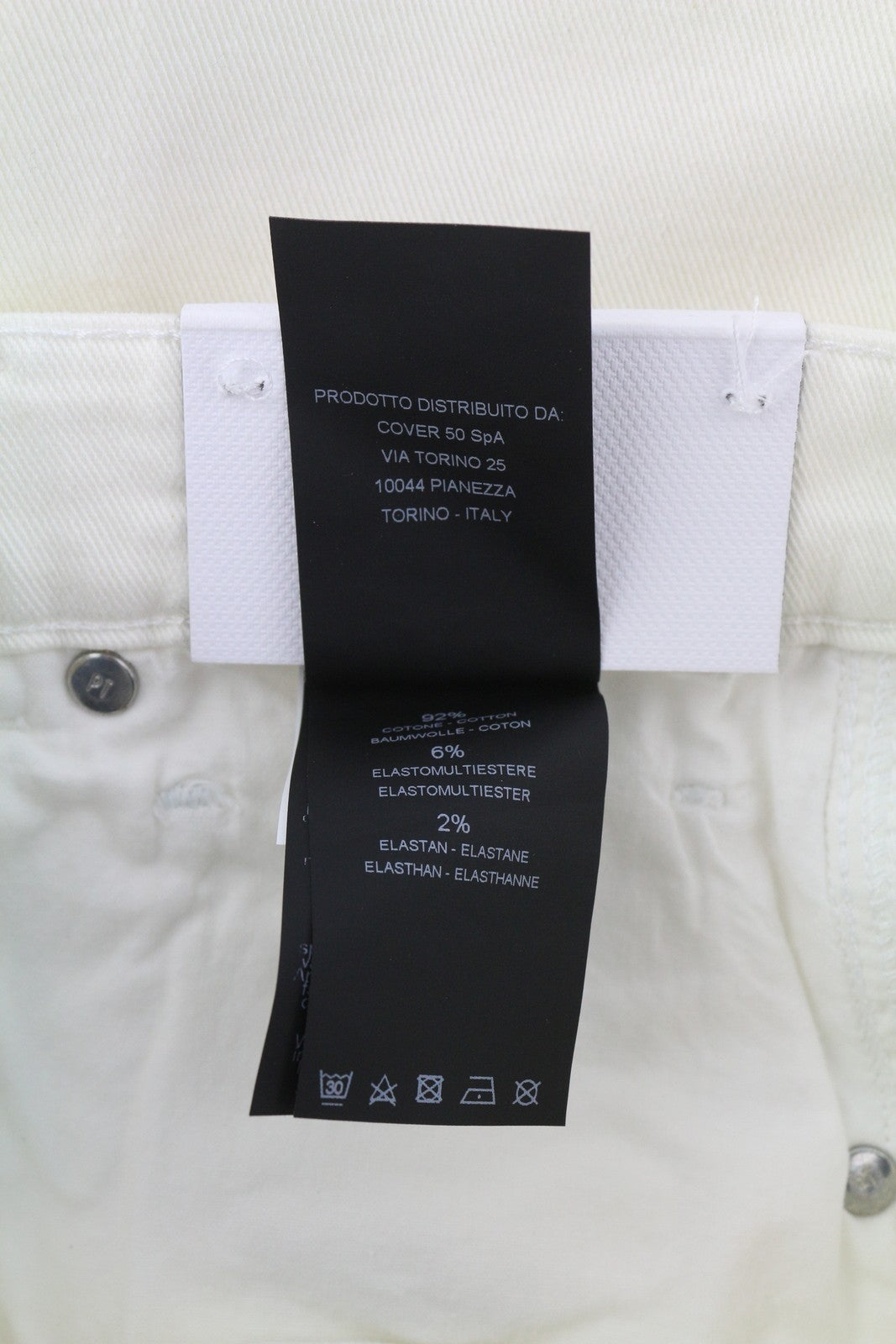 PT TORINO Cyndi Womens Jeans W28 White  High Waist Flared Leg  RRP€250