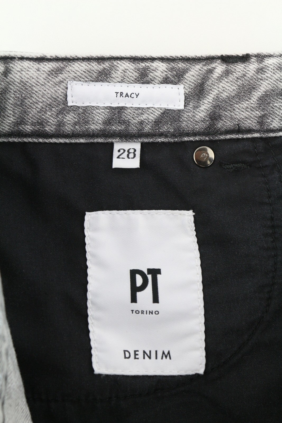 PT TORINO Tracy Womens Jeans W28 Grey  Washed Straight  Ankle Length