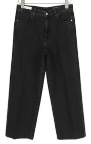 PT TORINO Tracy Womens Jeans W28  Black Straight  Rhinestones Side Ankle