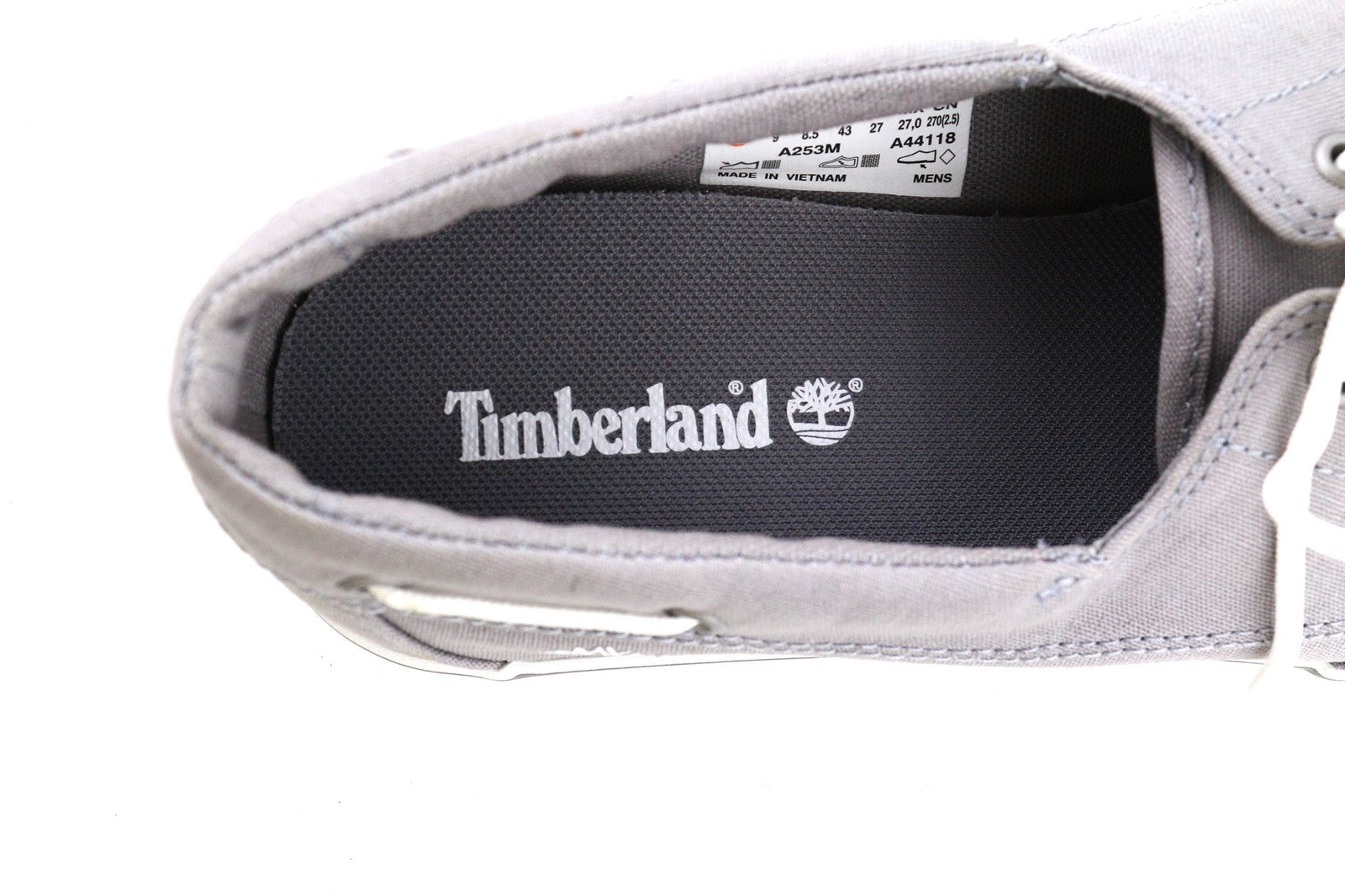 TIMBERLAND A253M-A44118 Mens Shoes EU43/44 Grey Textile Low-Top  Loafers