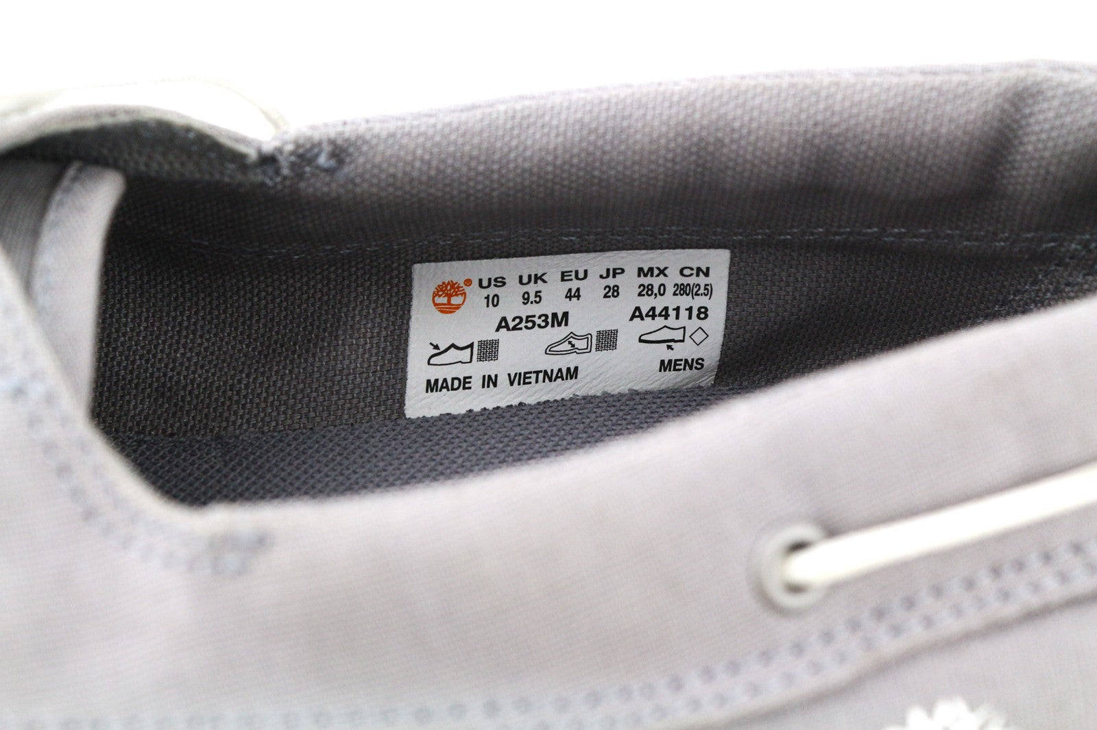 TIMBERLAND A253M-A44118 Mens Shoes EU43/44 Grey Textile Low-Top  Loafers