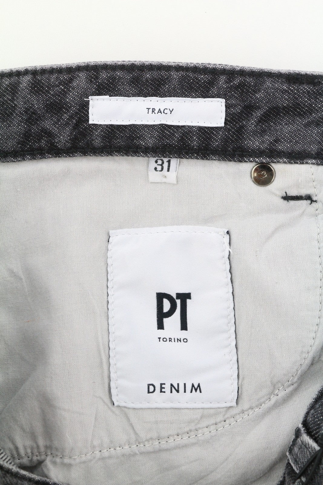 PT TORINO Tracy Womens Jeans W31 Grey  Washed Straight  Ankle Length