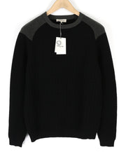 PAUL & JOE Mens Sweatshirt M Black Round Neck Cotton Wool Long Sleeve Pullover