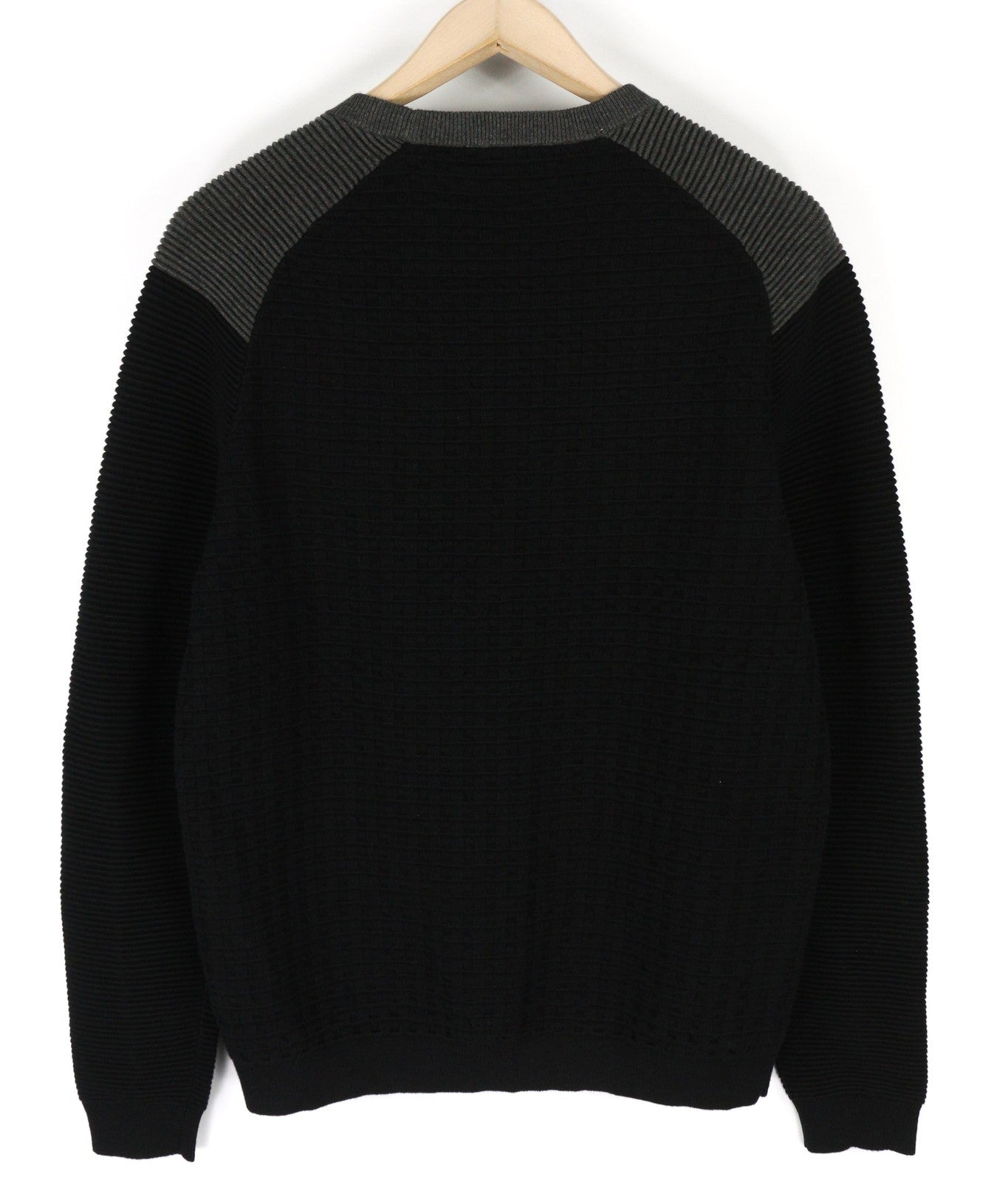 PAUL & JOE Mens Sweatshirt M Black Round Neck Cotton Wool Long Sleeve Pullover