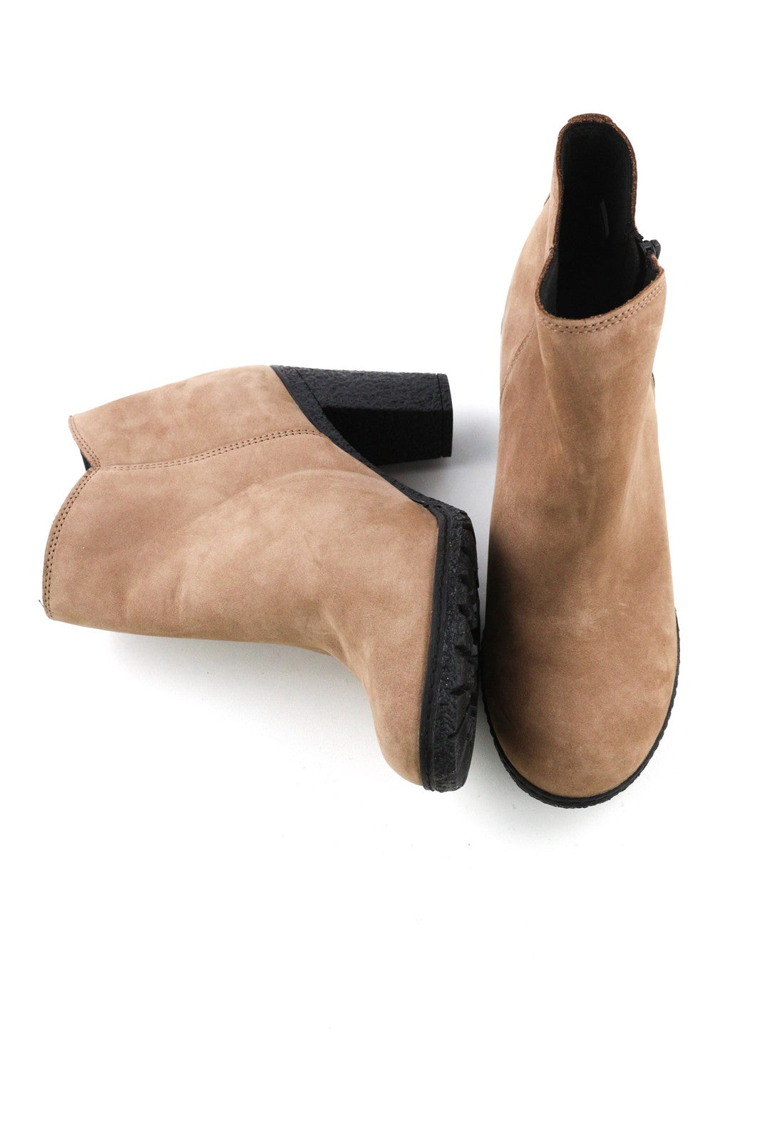 TIMBERLAND A2JJK-A6034 Womens Shoes EU38/39 Brown Leather Zip Ankle Heels