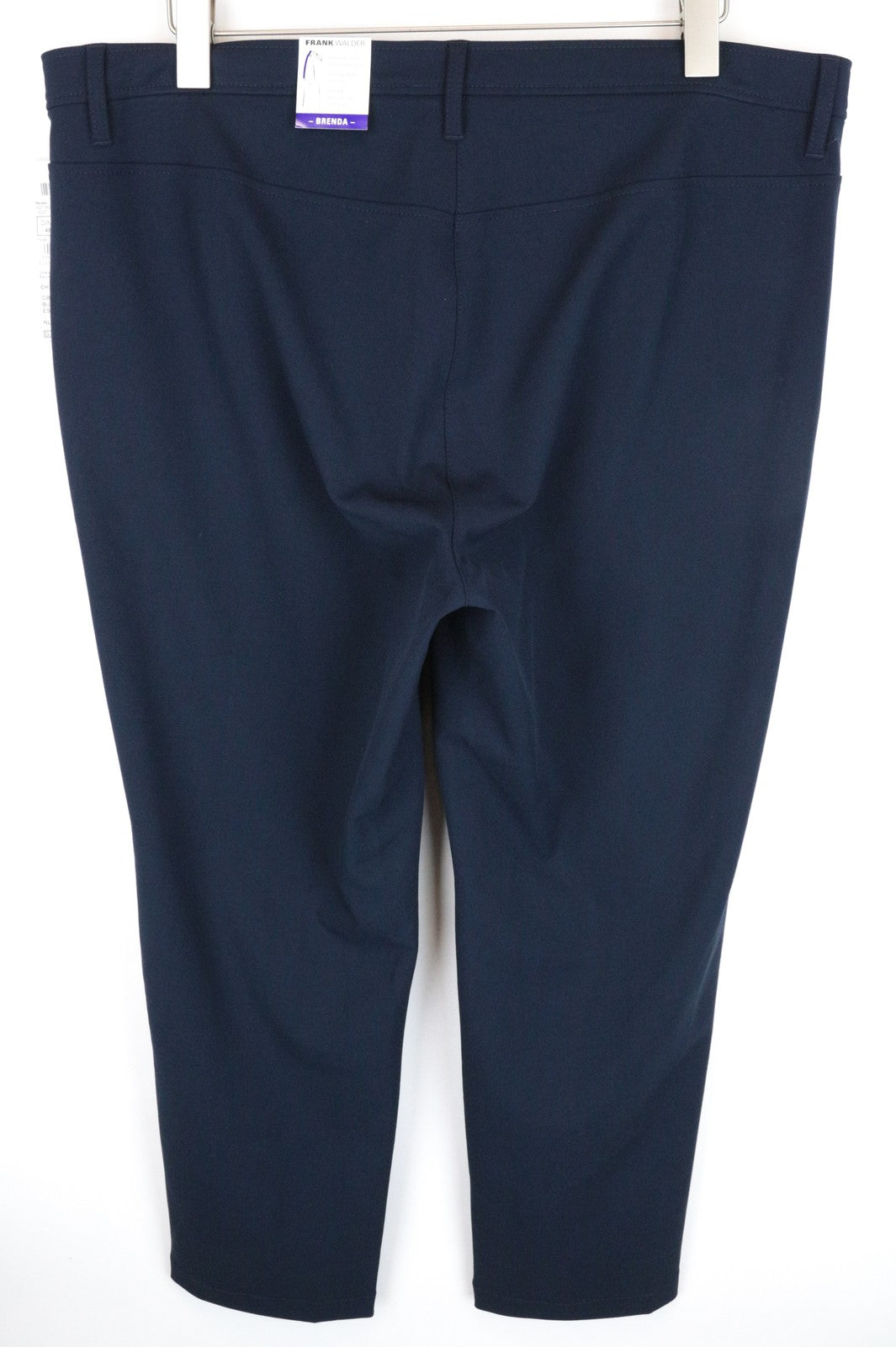 FRANK WALDER Brenda Women's Ink Blue UK22 Slim Stretch Twill Pants