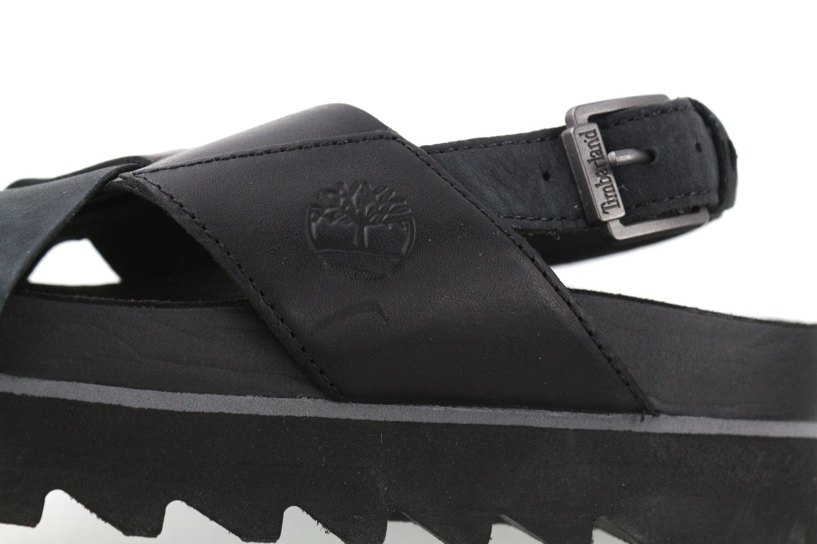 TIMBERLAND A23FE Santa Monica Womens EU37/38 Black Leather Sandals