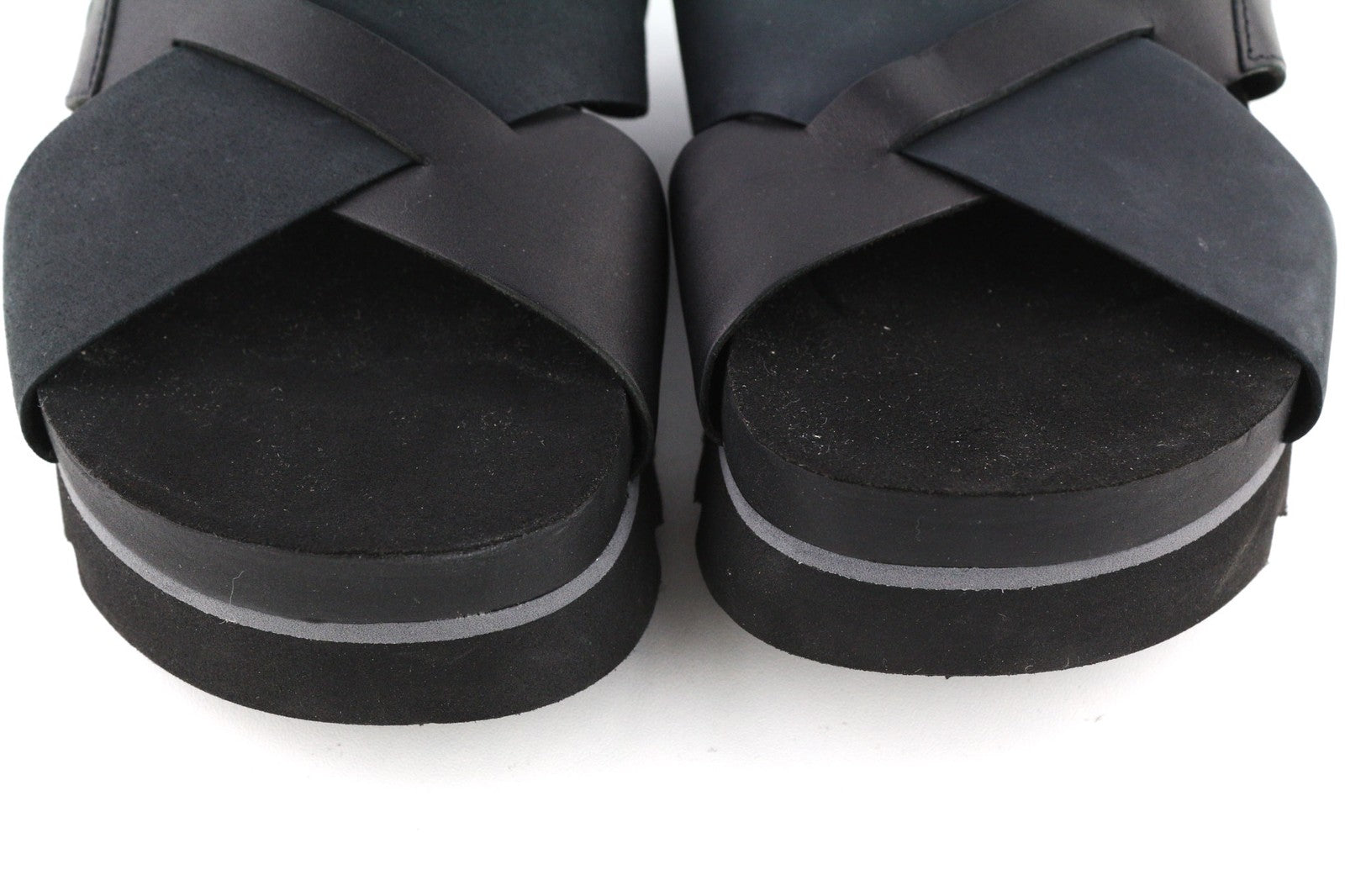 TIMBERLAND A23FE Santa Monica Womens EU37/38 Black Leather Sandals