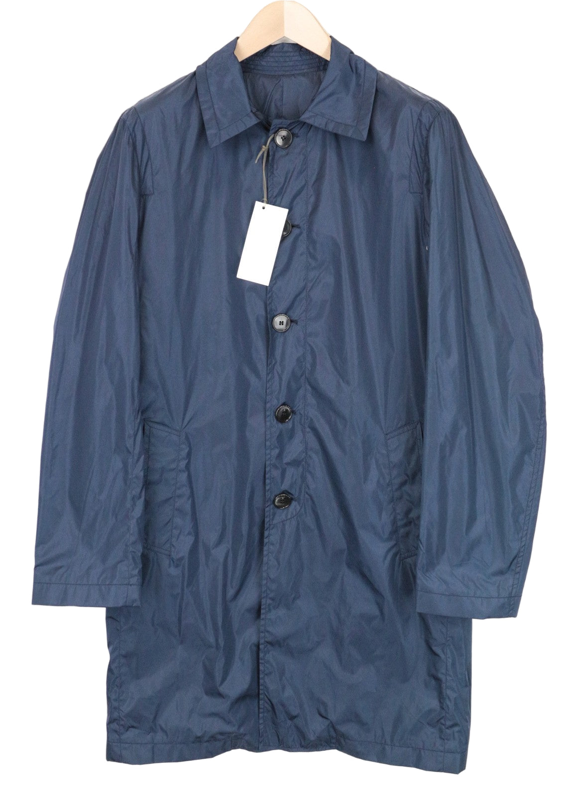 RICHMOND Men's Jacket 48 Blue Long Sleeve Collared Smart Casual