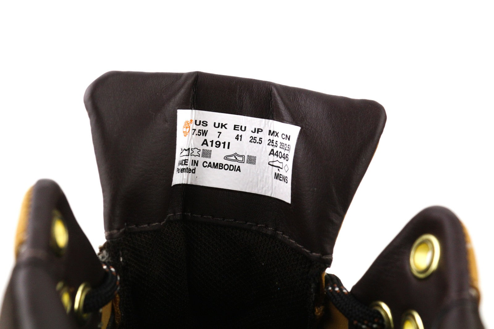 TIMBERLAND A191l-A2446 Mens Shoes EU40/41 Brown High-Top Laced Leather