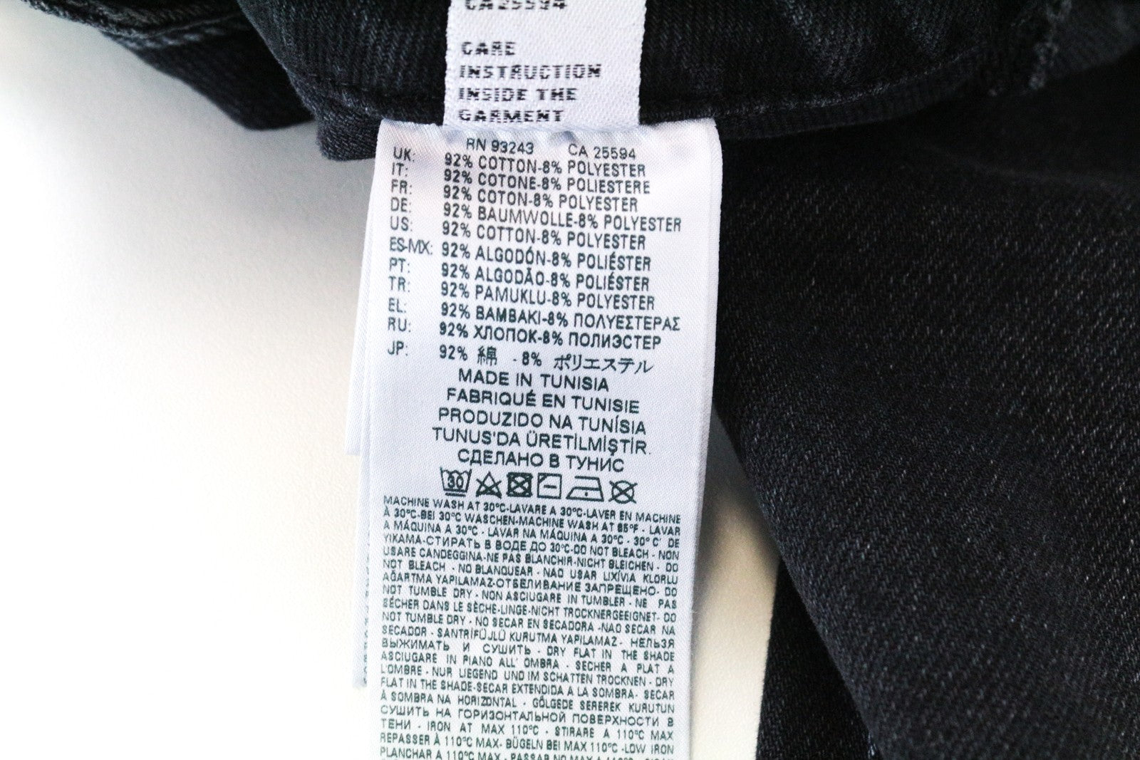 DIESEL D-Earlie 080AP W26/L34 Slim Crop Fit Black Stretch Women's Jeans