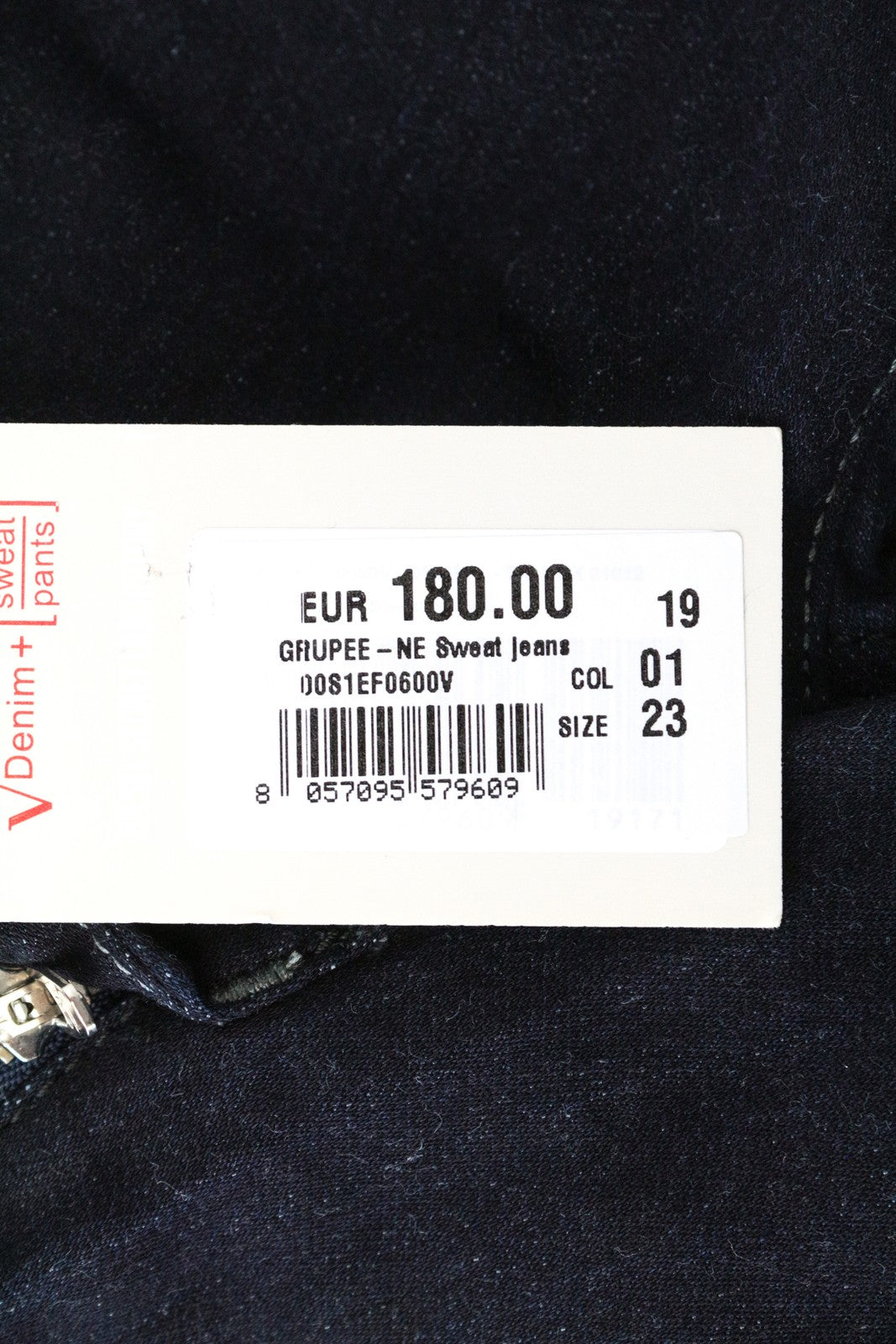 DIESEL Grupee-NE 0600V W23 Girl's Blue Slim Fit Jogg Cotton Jeans