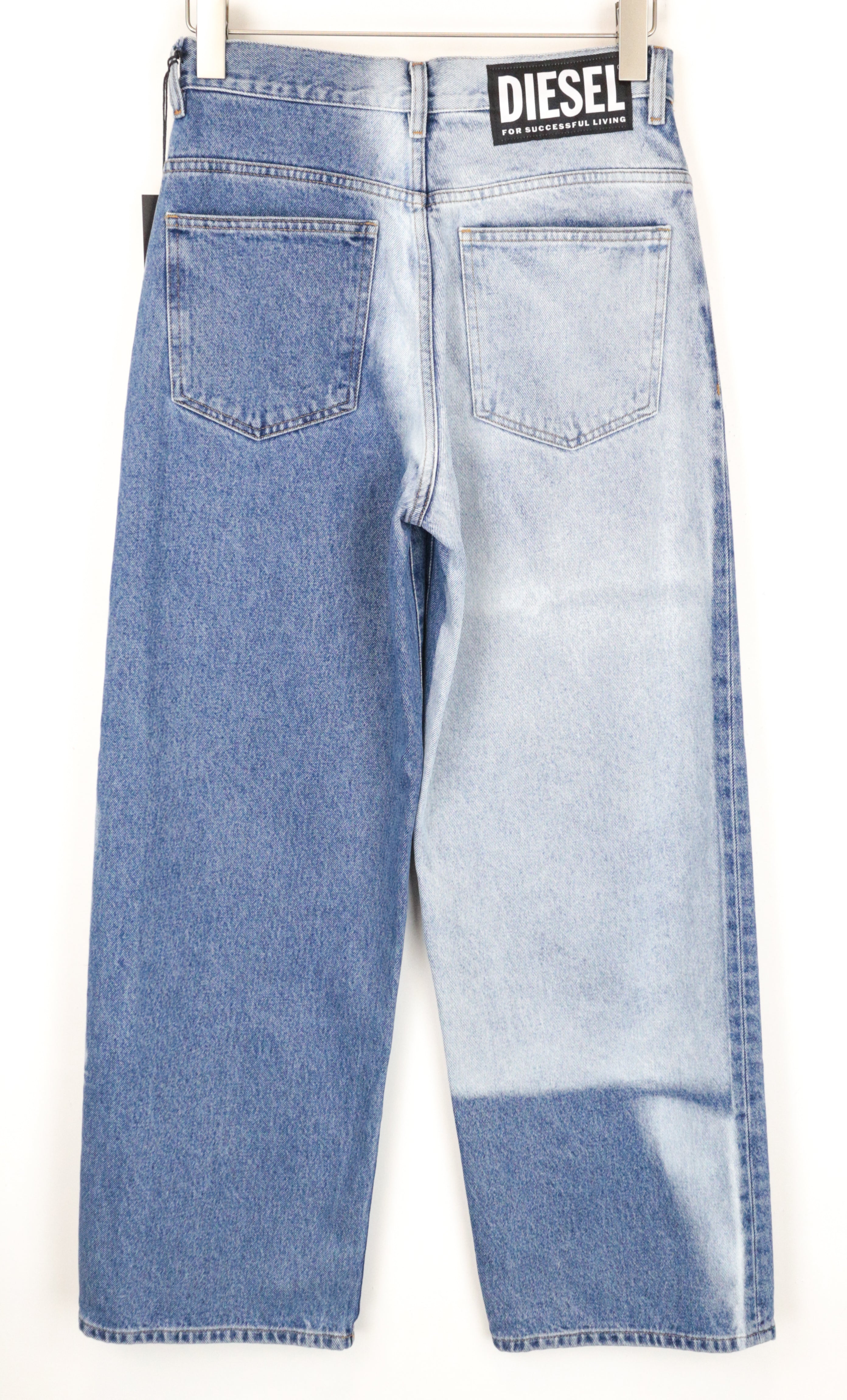 DIESEL Widee 0077V W28/L32 Pure Cotton Blue Washed Straight Jeans