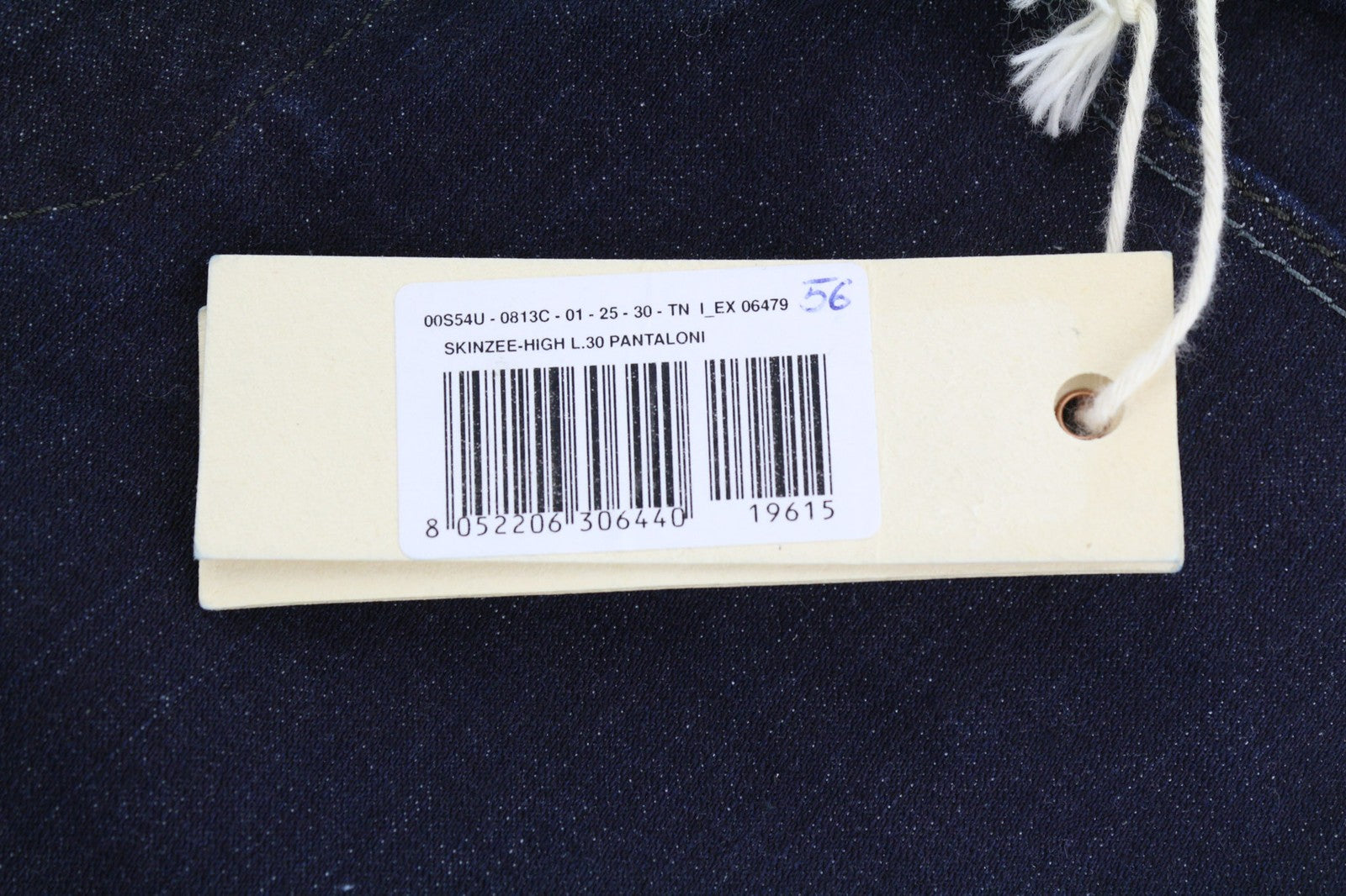 DIESEL Skinzee-High 0813C Womens Jeans W25/L30 Slim Skinny High Waist Blue