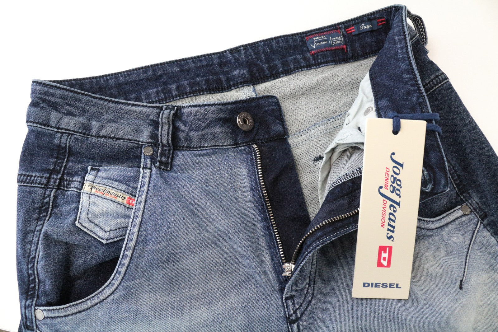 DIESEL Fayza-NE 0667A W25 Women's Blue Jogg Boyfriend Washed Jeans