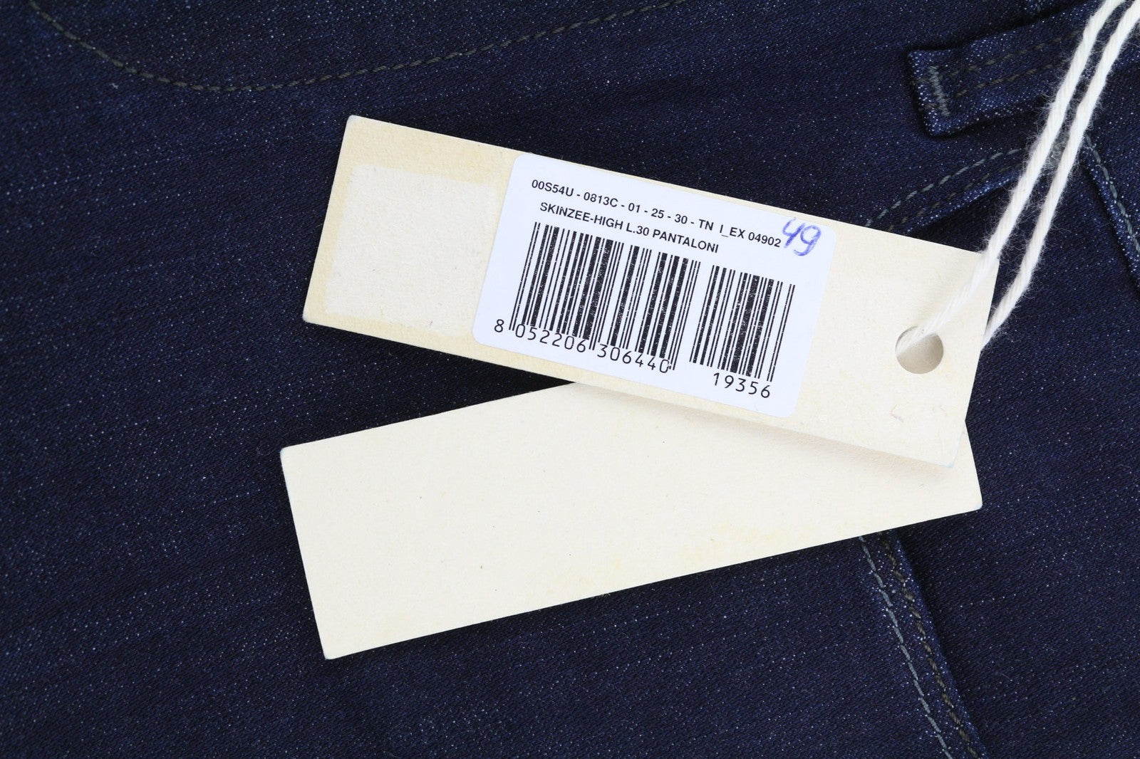 DIESEL Skinzee-High 0813C Womens Jeans W25/L30 Super Slim Skinny High Waist Zip