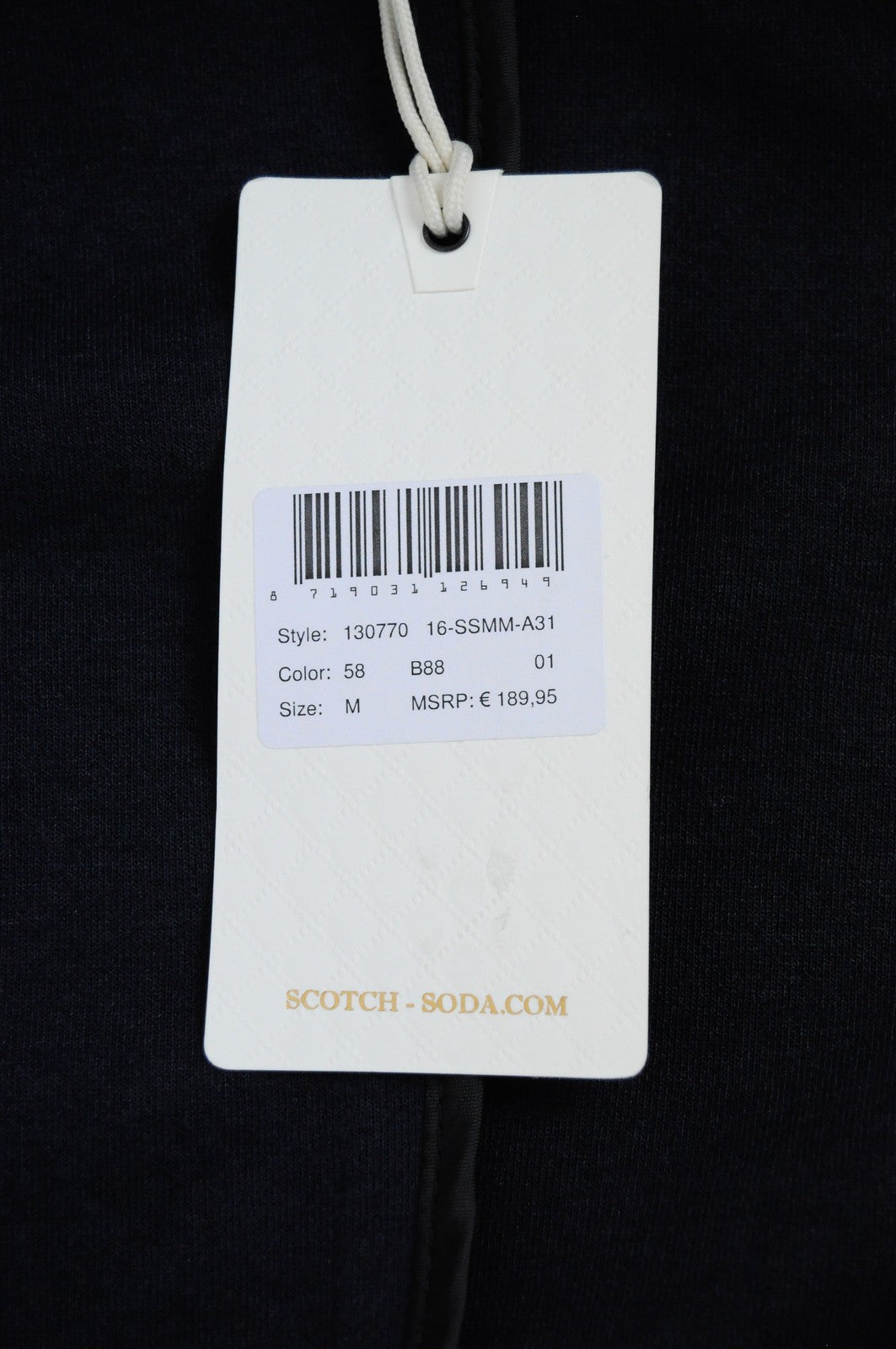 SCOTCH & SODA  Couture Jacket M Navy Mens Cotton Snaps Smart