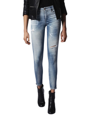 DIESEL Skinzee-Zip 0681E Womens Jeans W24/L30 Super Slim Skinny Regular Waist