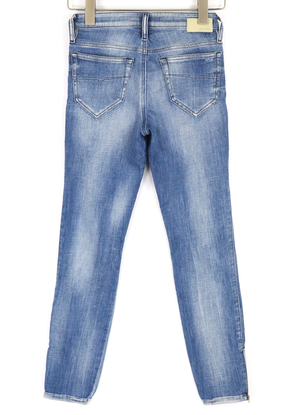 DIESEL Skinzee-Zip 0681E Womens Jeans W24/L30 Super Slim Skinny Regular Waist