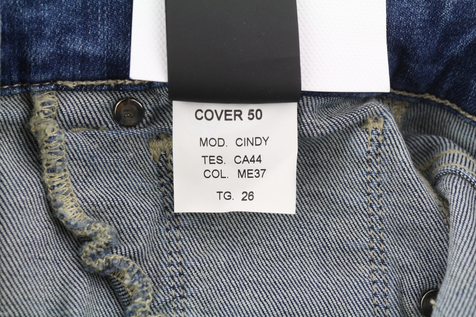 PT TORINO Cyndi Womens Jeans W26 Blue Embroidered High Waist Flared Leg RRP€250