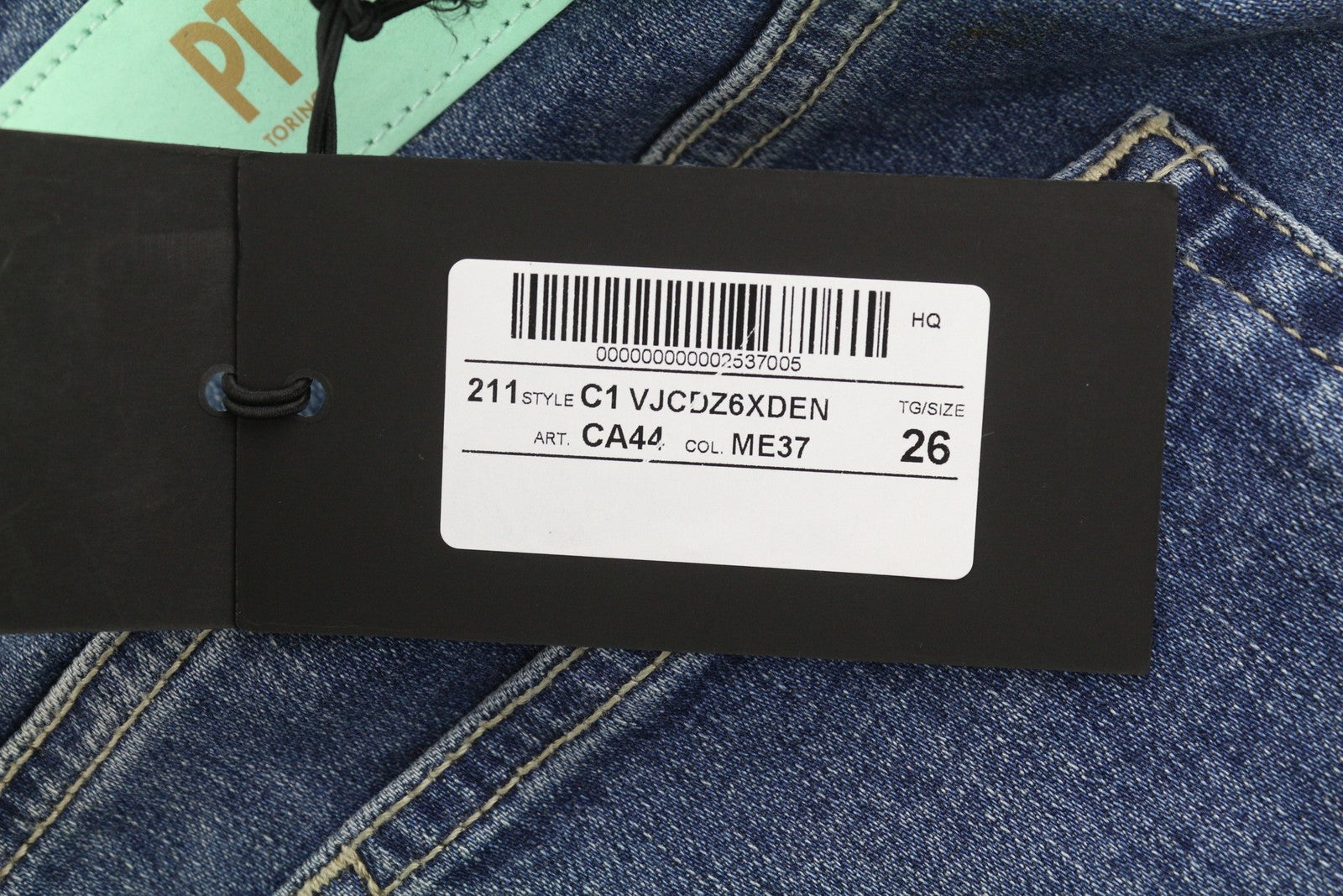 PT TORINO Cyndi Womens Jeans W26 Blue Embroidered High Waist Flared Leg RRP€250