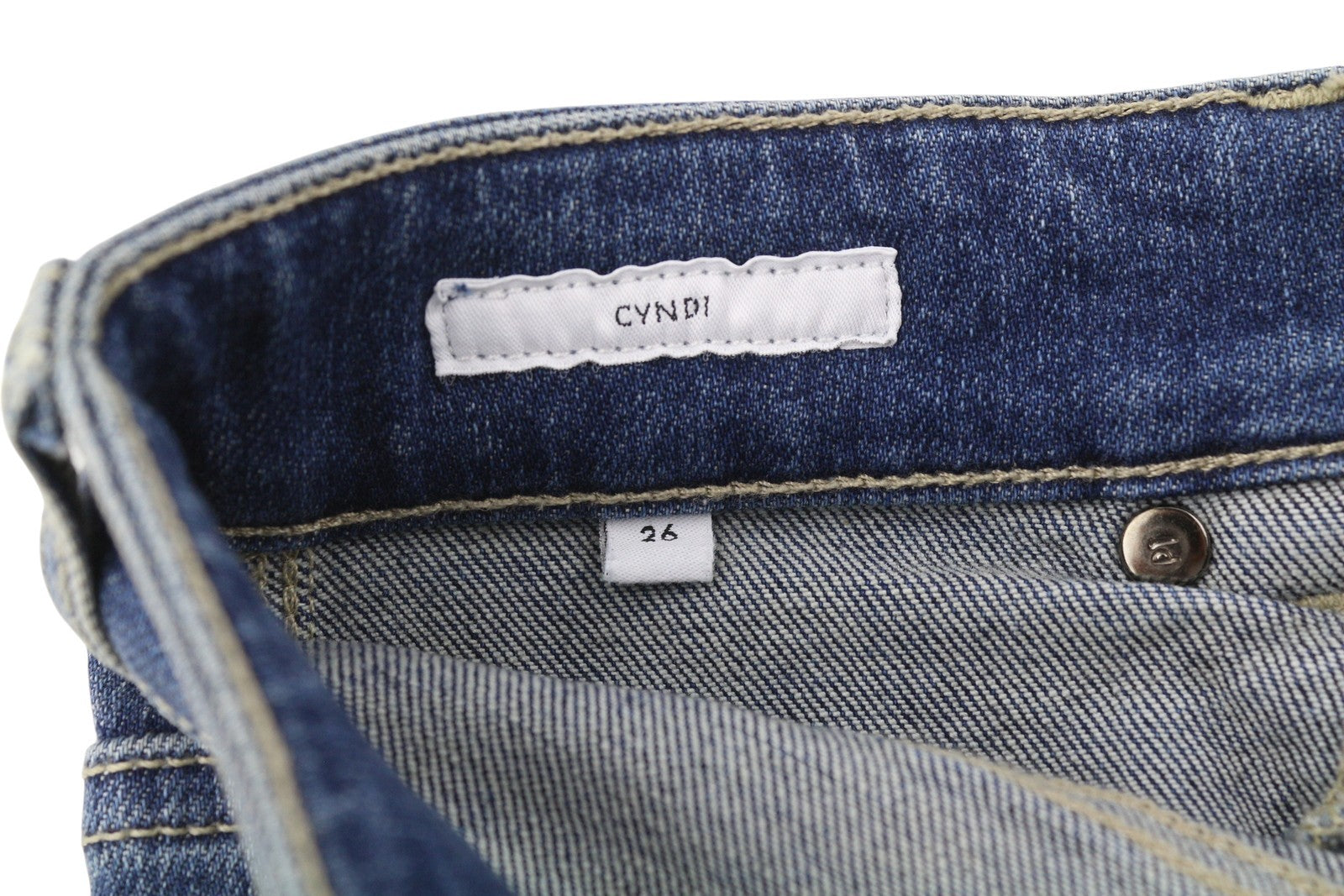 PT TORINO Cyndi Womens Jeans W26 Blue Embroidered High Waist Flared Leg RRP€250