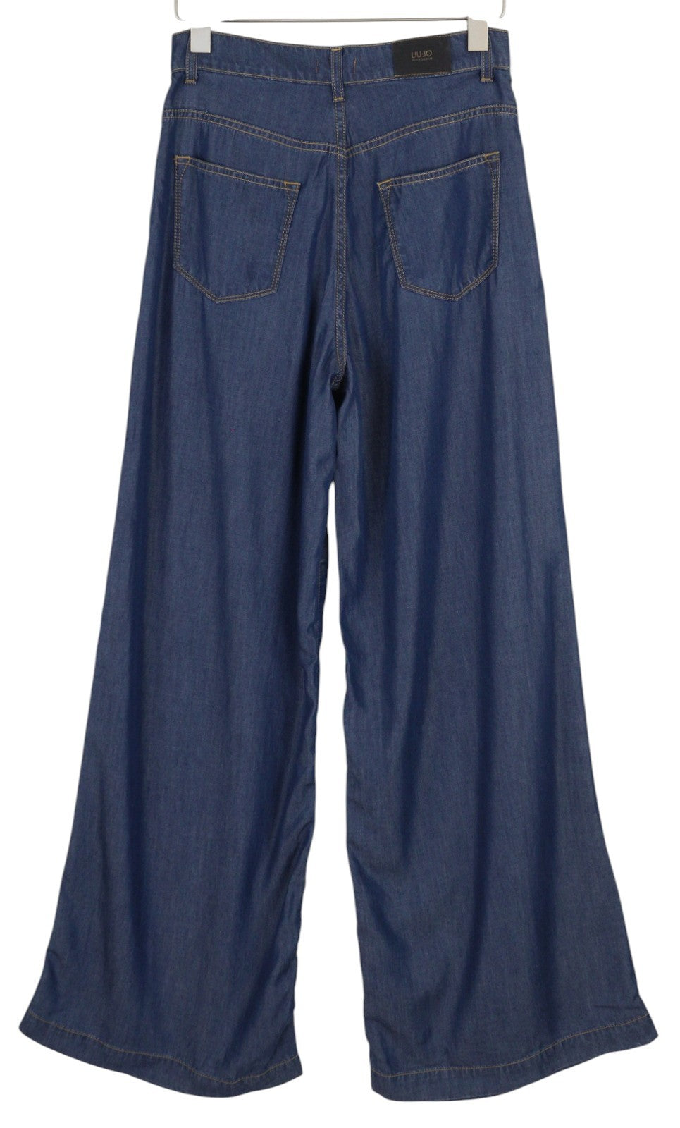 LIU JO Flare Womens Trousers W28 Blue High Waist Flare Leg  Look