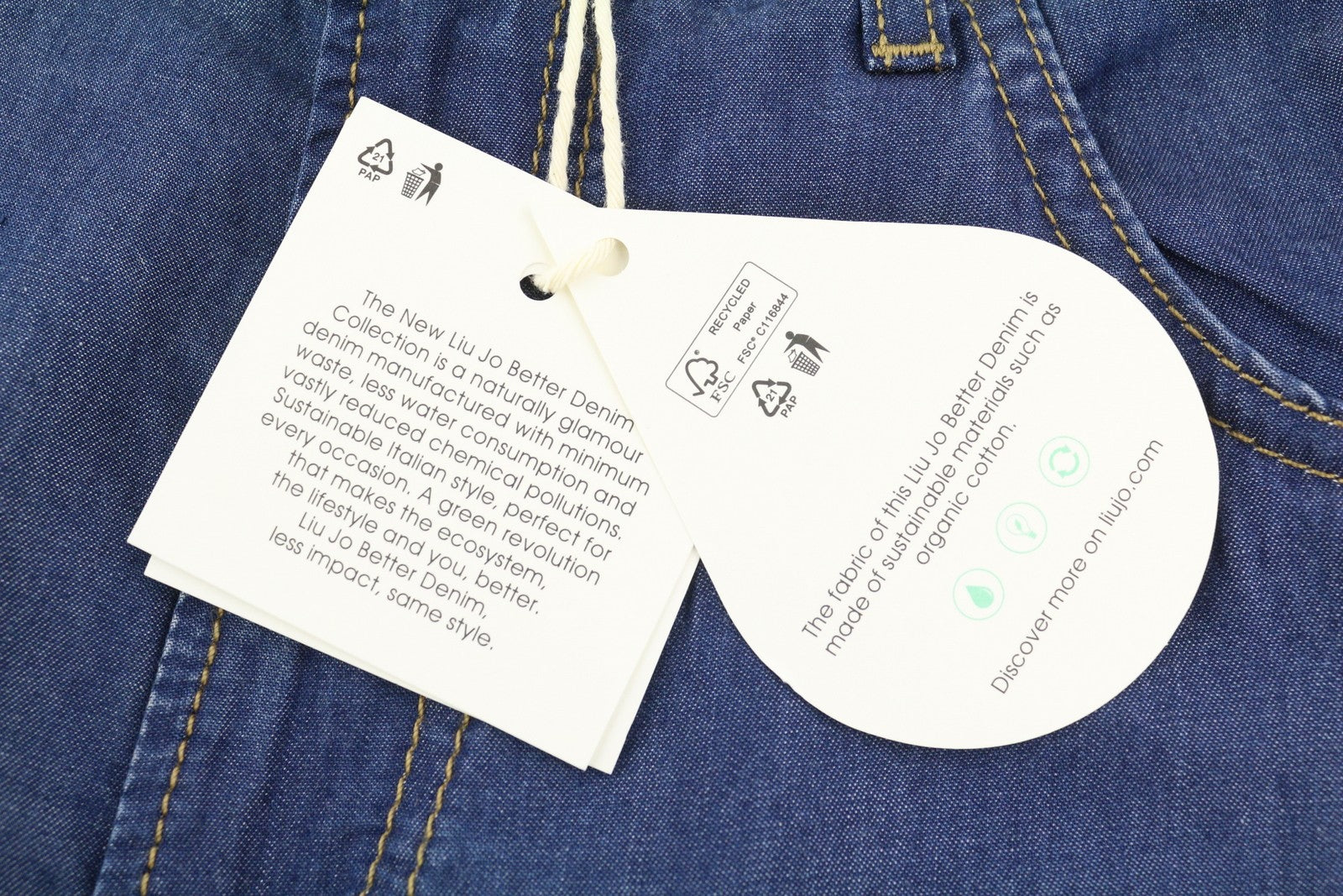 LIU JO Flare Womens Trousers W28 Blue High Waist Flare Leg  Look