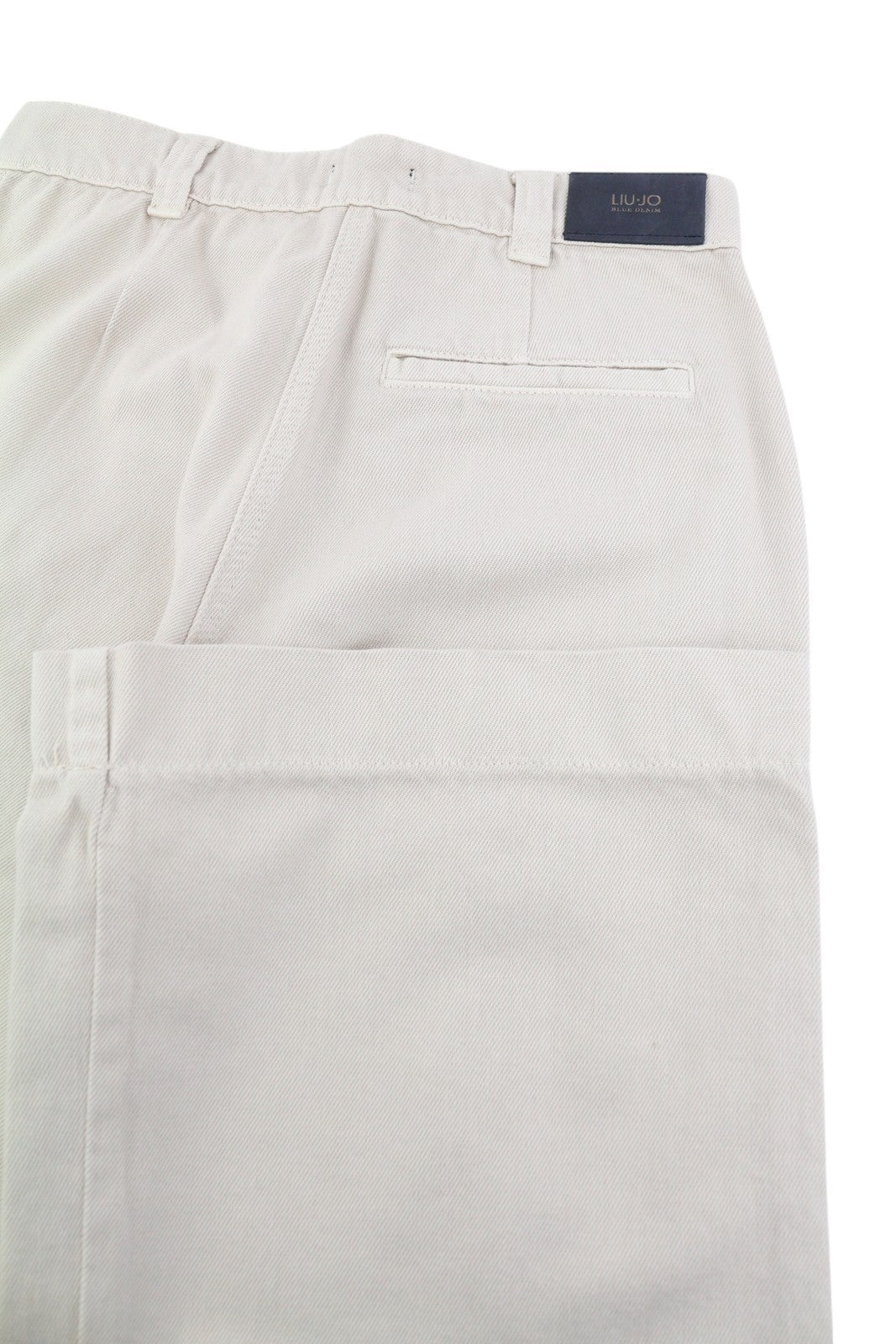 LIU JO Lungo Womens Jeans W28 Beige Bootcut  High Waist Zip Fly Light