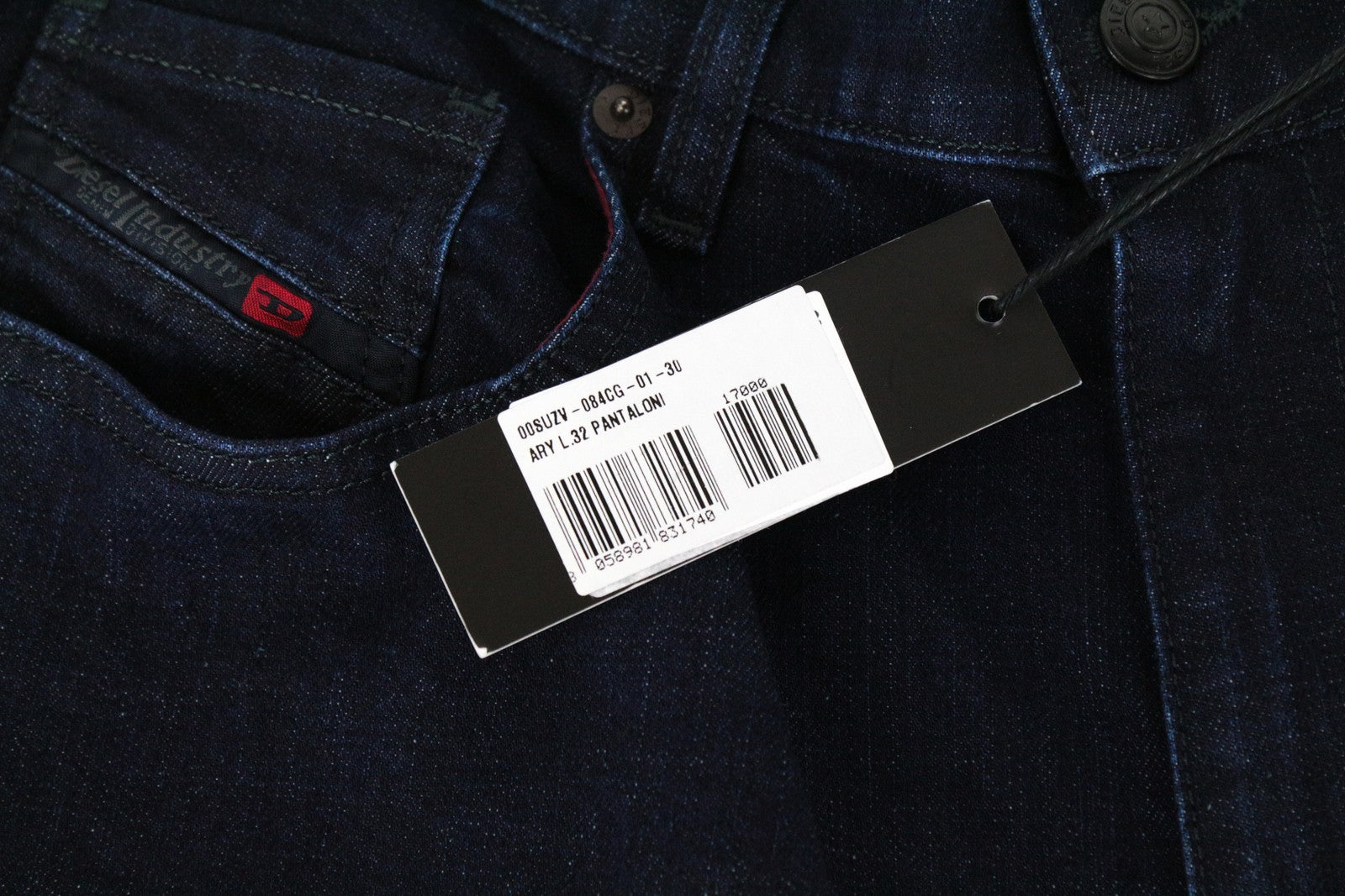 DIESEL Ary 084CG Women's W30/L32 Straight Stretch Blue Cotton Jeans