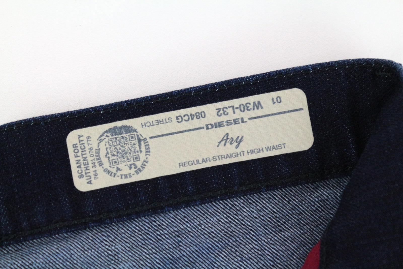 DIESEL Ary 084CG Women's W30/L32 Straight Stretch Blue Cotton Jeans