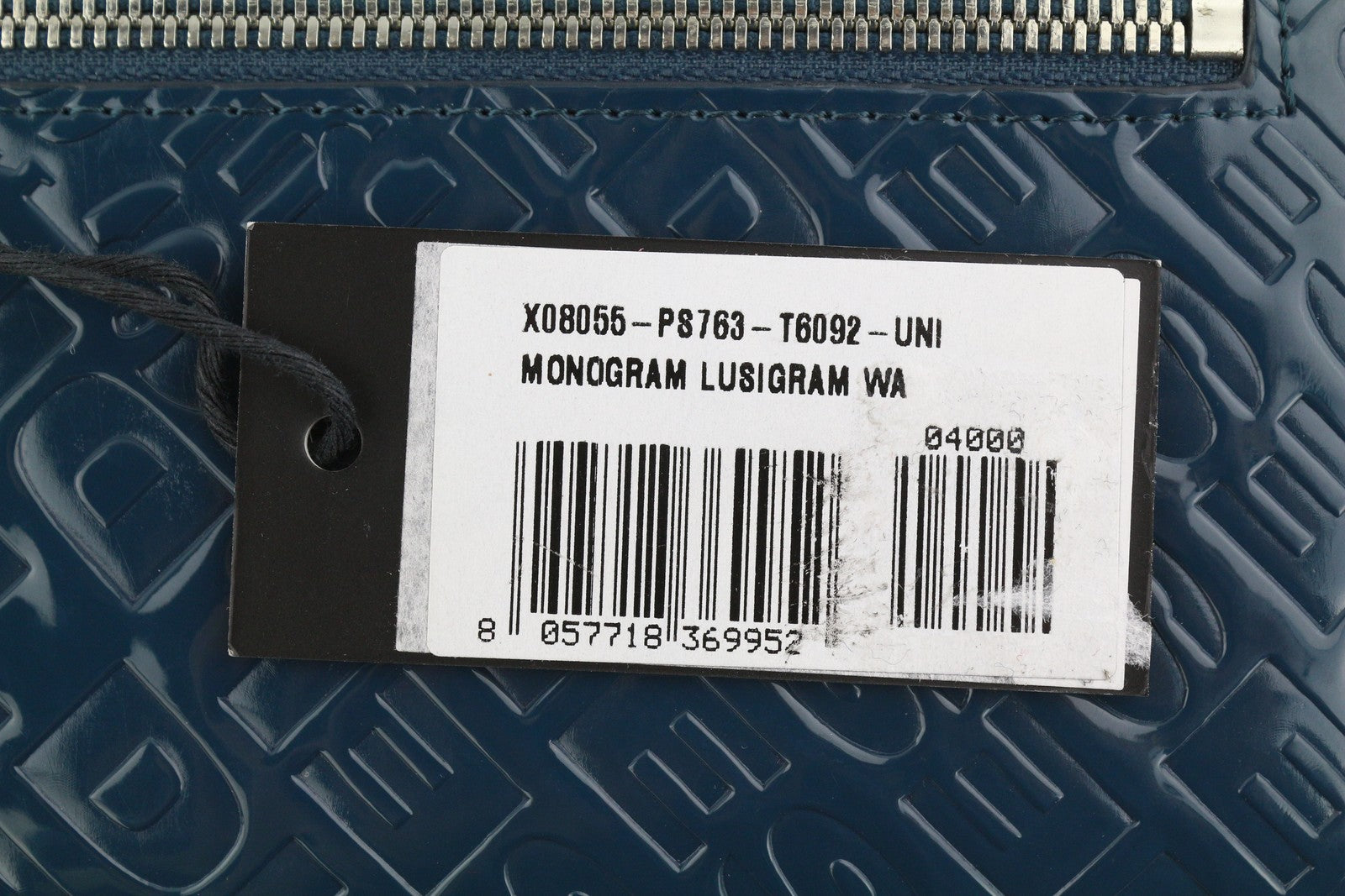 DIESEL Monogram Lusigram Womens Wallet ONE SIZE Blue Snap Button  All Seasons