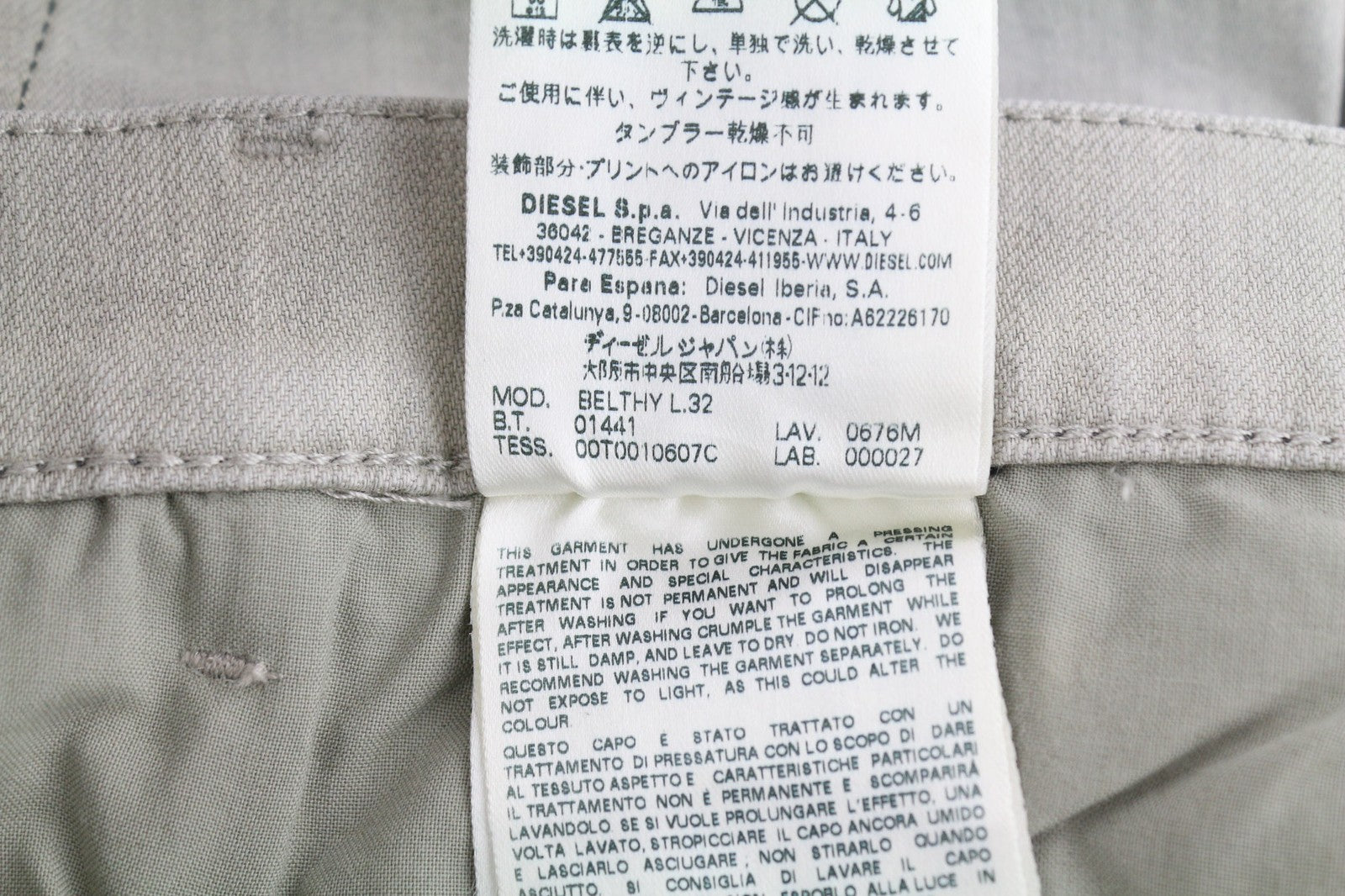 DIESEL D.N.A. Belthy 0676M Womens Jeans W29/L32 RRP€180 Slim Straight Low Waist